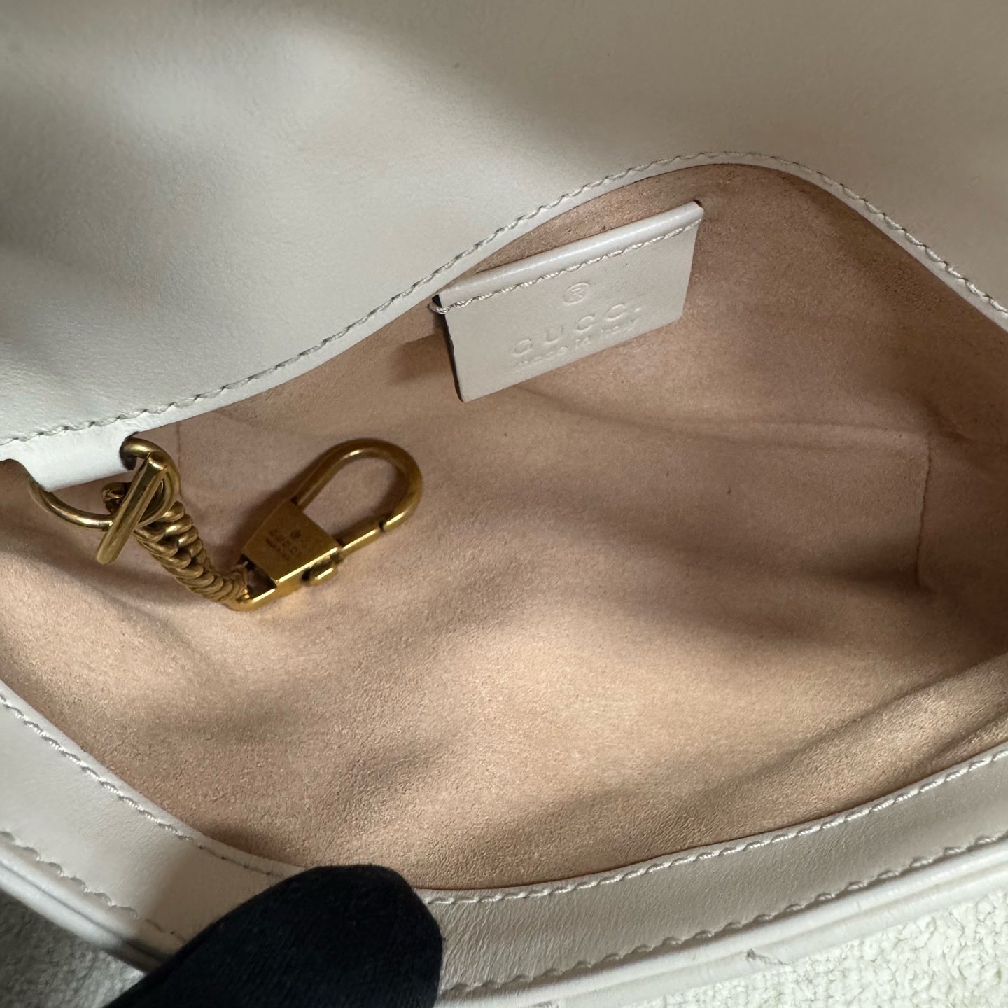 Gucci - Marmont Mini Chain Bag - Leather - White - (mini)