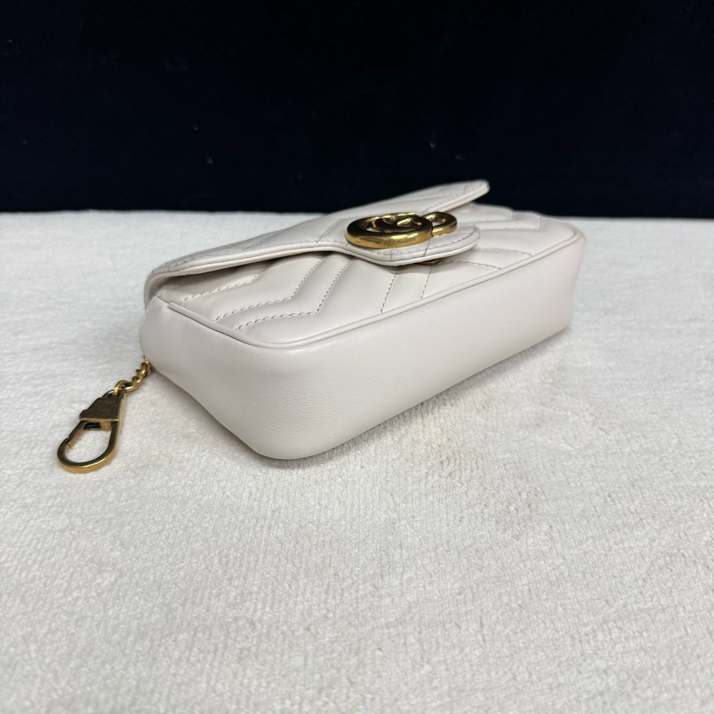 Gucci - Marmont Mini Chain Bag - Leather - White - (mini)