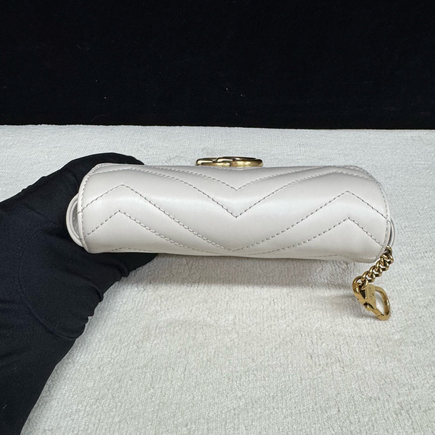 Gucci - Marmont Mini Chain Bag - Leather - White - (mini)