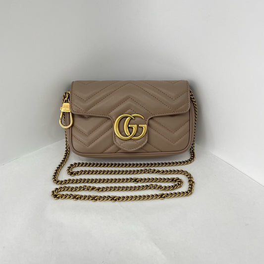 Gucci - Marmont Mini - Leather - Beige - (mini)