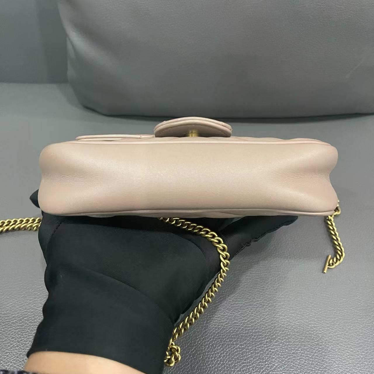 Gucci - Marmont Mini - Leather - Beige - (mini)