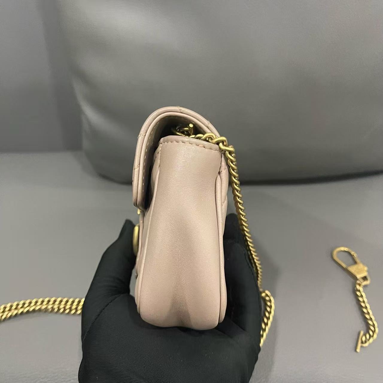 Gucci - Marmont Mini - Leather - Beige - (mini)