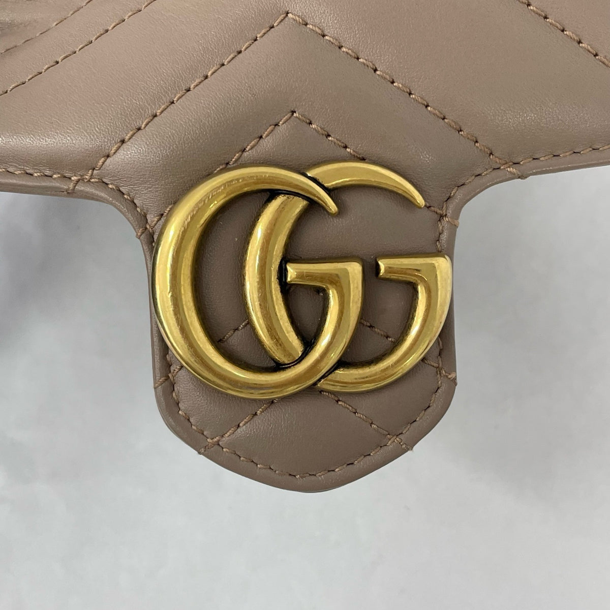 Gucci - Marmont Mini - Leather - Beige - (mini)