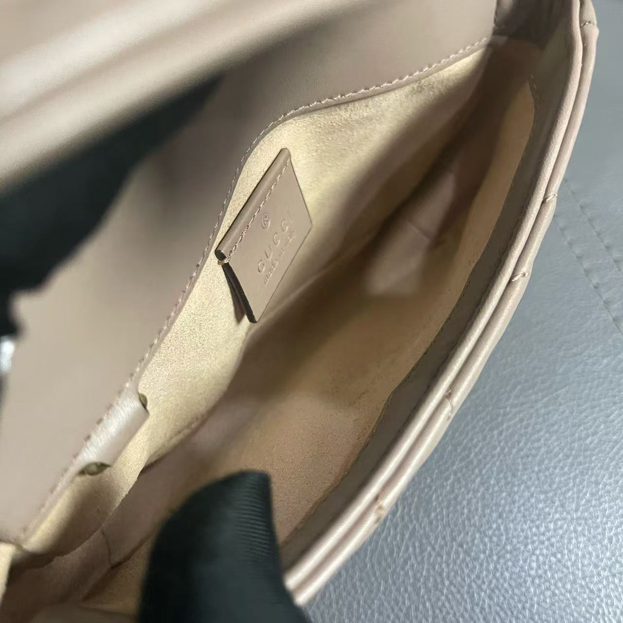 Gucci - Marmont Mini - Leather - Beige - (mini)