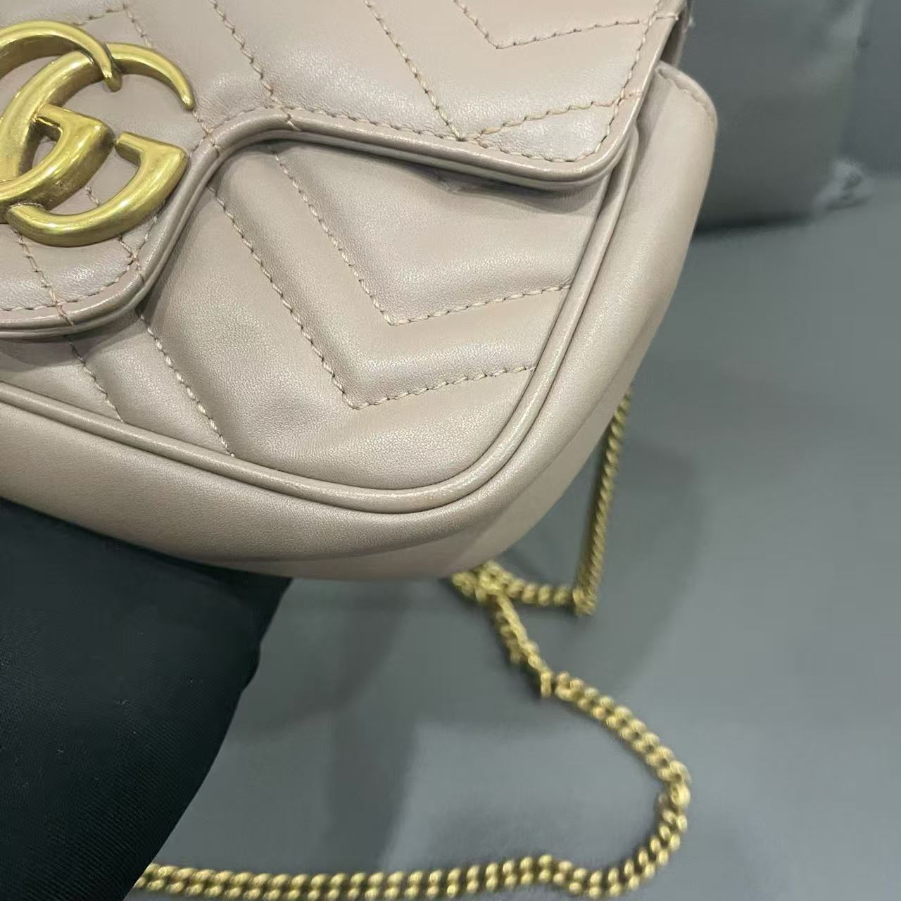 Gucci - Marmont Mini - Leather - Beige - (mini)