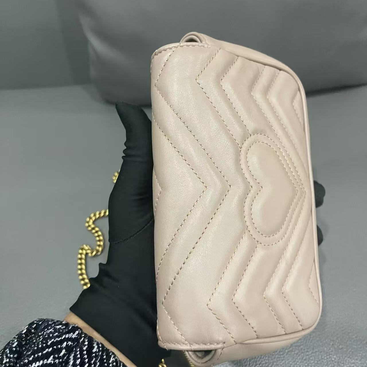 Gucci - Marmont Mini - Leather - Beige - (mini)