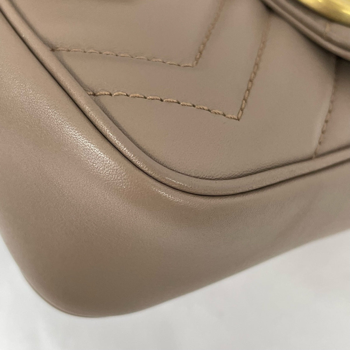 Gucci - Marmont Mini - Leather - Beige - (mini)