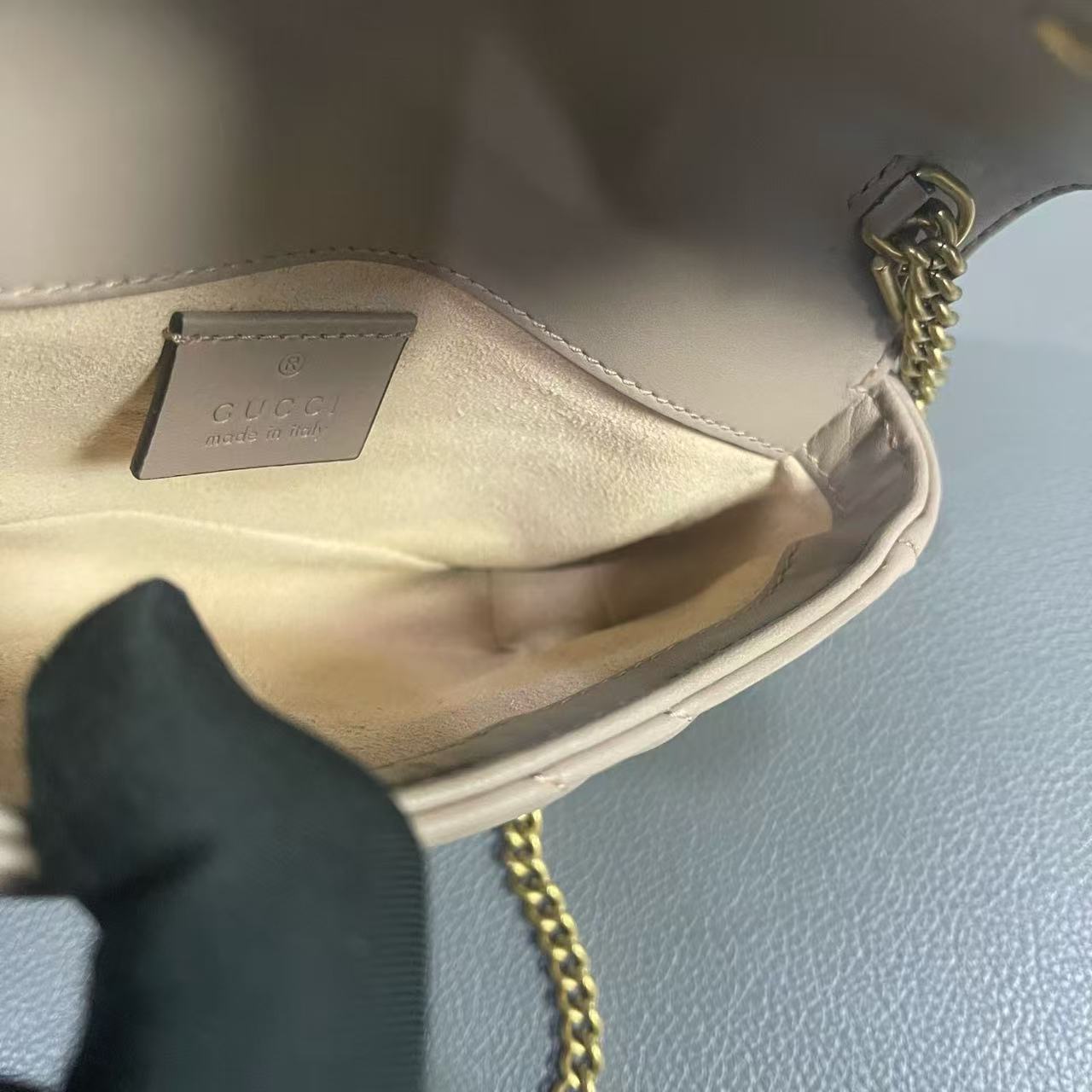 Gucci - Marmont Mini - Leather - Beige - (mini)