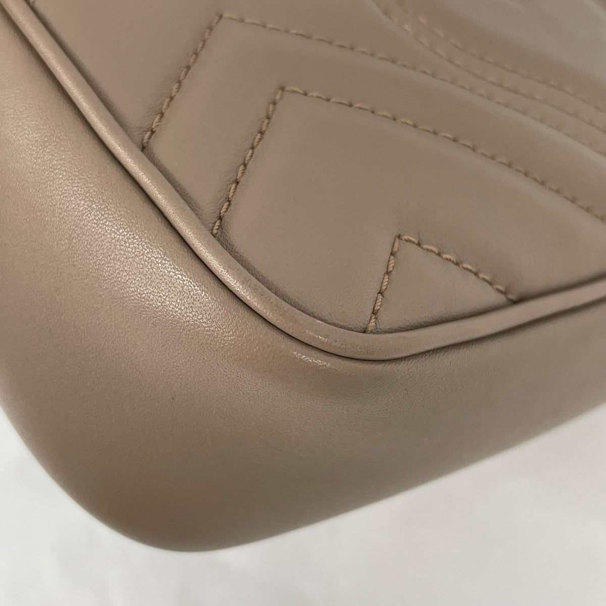 Gucci - Marmont Mini - Leather - Beige - (mini)