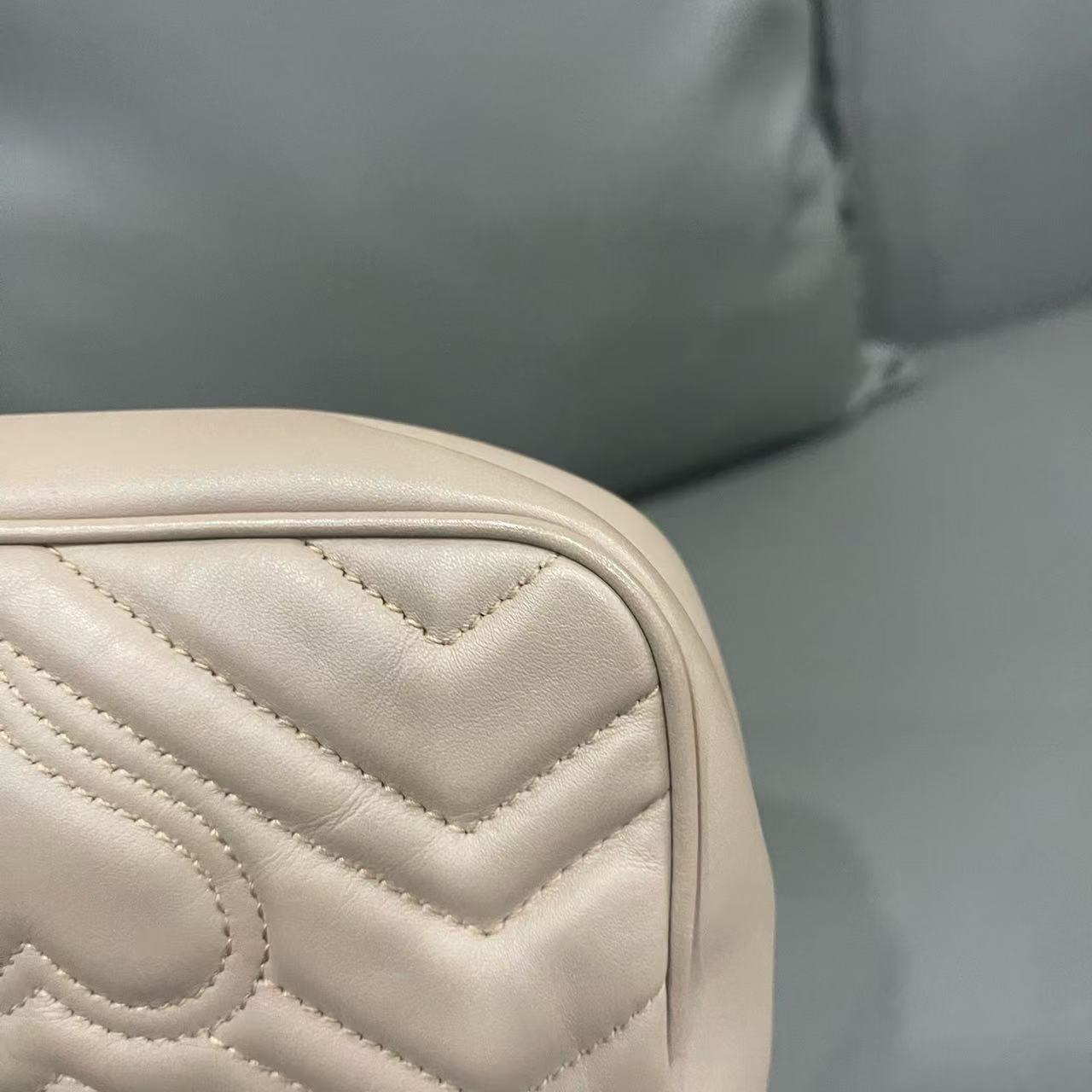 Gucci - Marmont Mini - Leather - Beige - (mini)