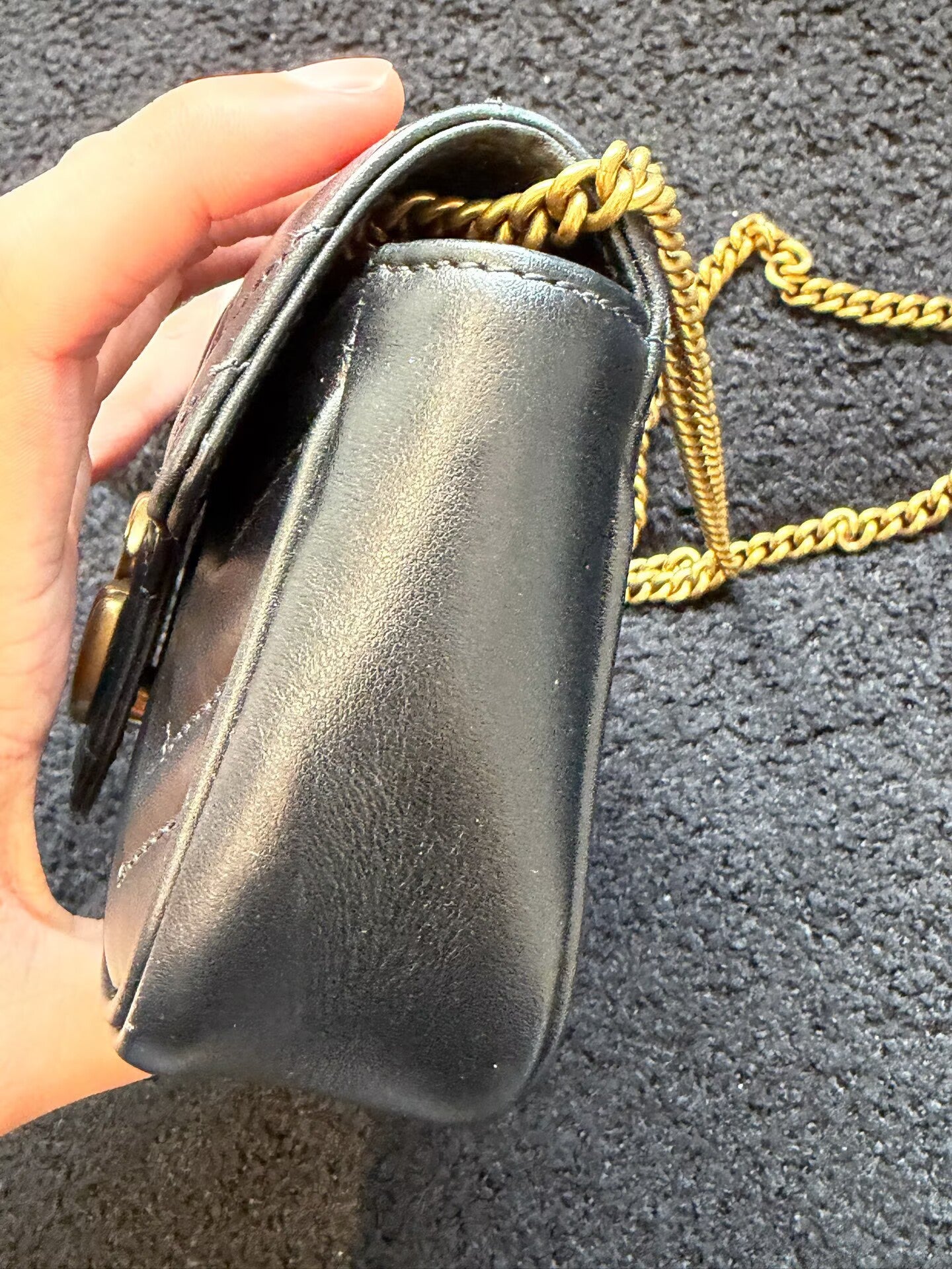Gucci - Marmont Mini - Leather - Black - (mini)
