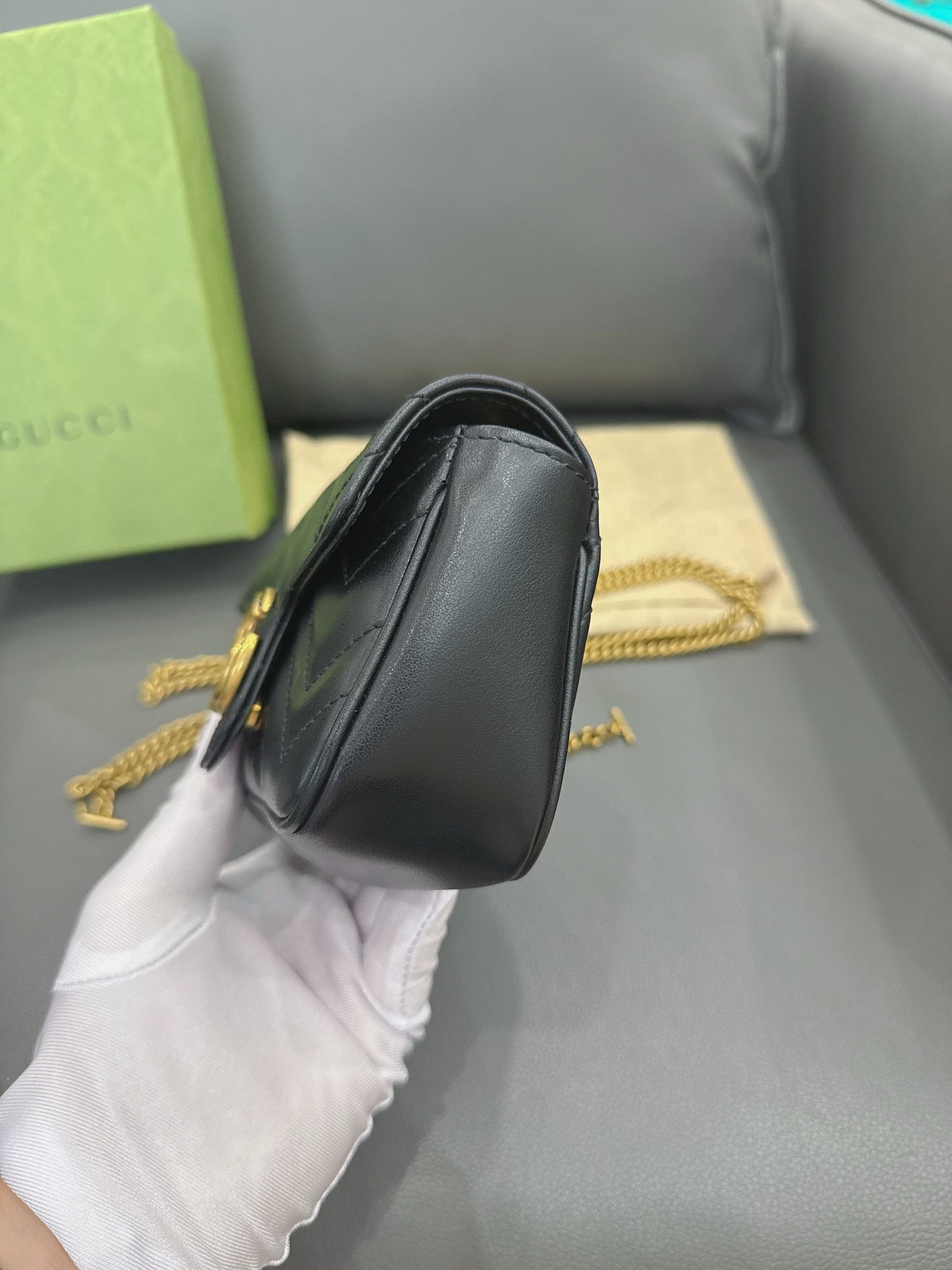 Gucci - Marmont Mini - Leather - Black - (mini)