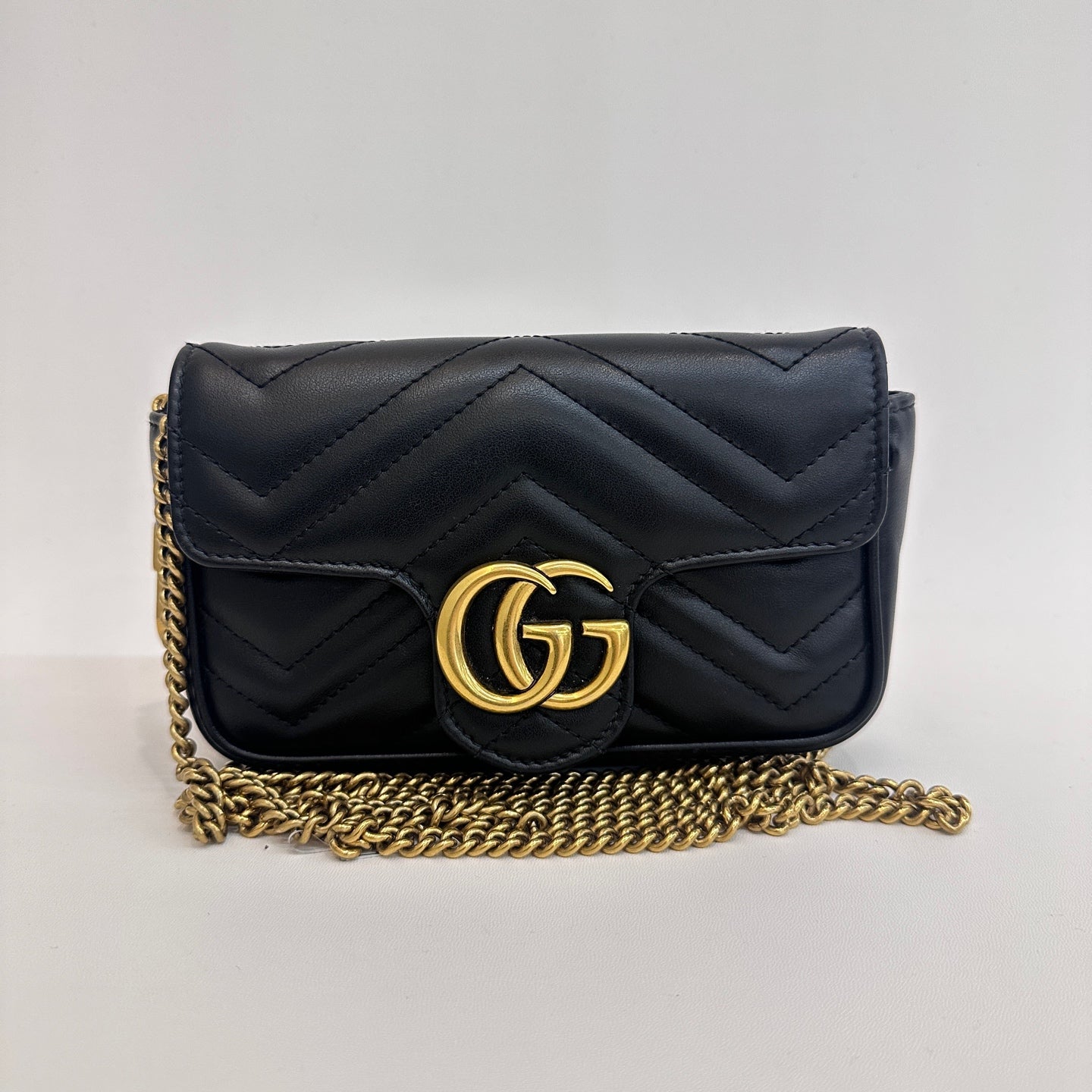 Gucci - Marmont mini - Leather - Black - (mini)