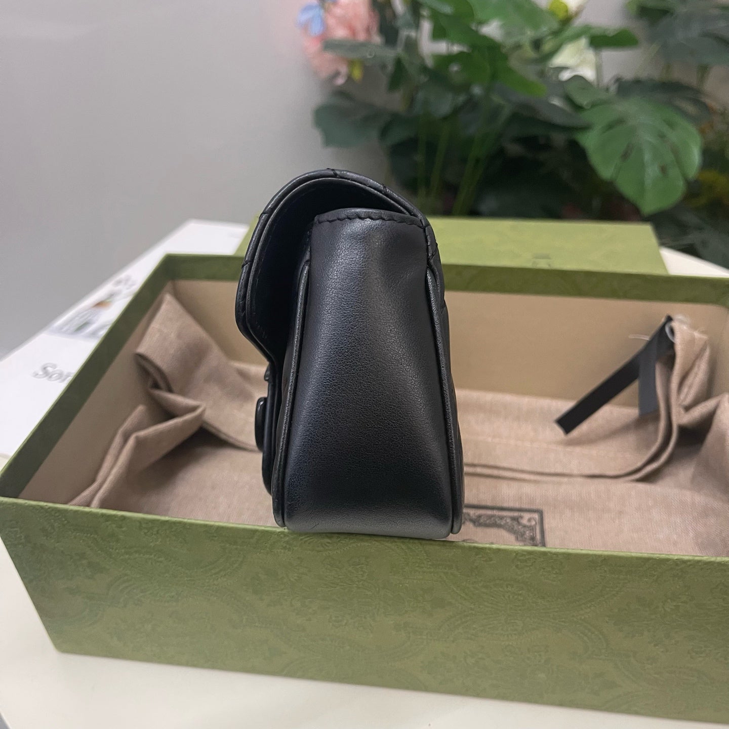 Gucci - Marmont Mini - Leather - Black - (mini)
