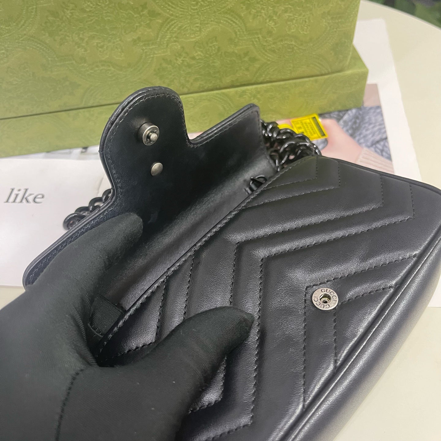 Gucci - Marmont Mini - Leather - Black - (mini)