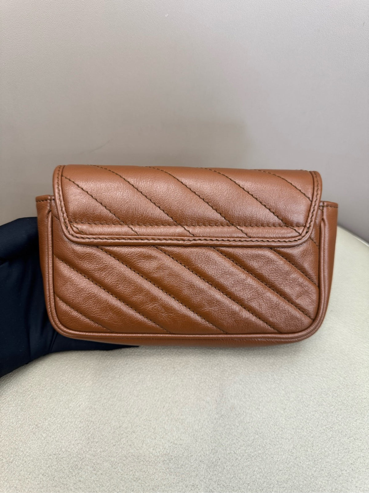 Gucci - Marmont Mini - Leather - Brown - (mini)