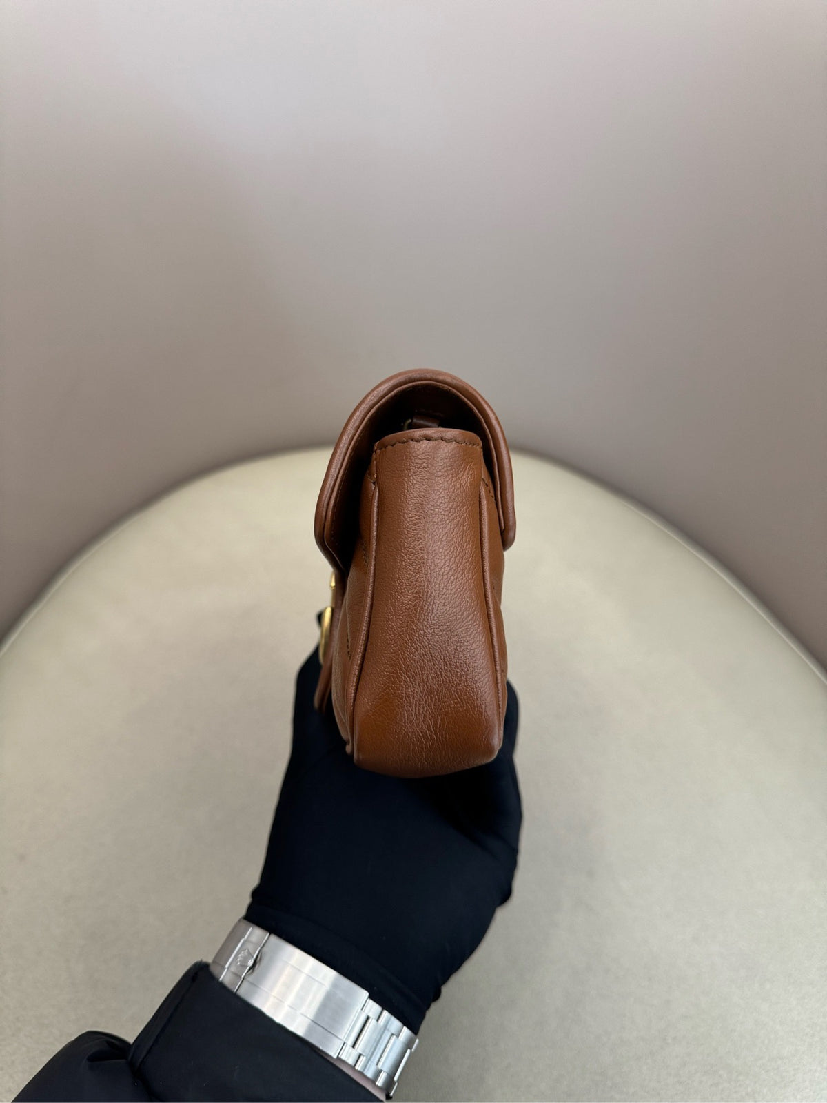 Gucci - Marmont Mini - Leather - Brown - (mini)