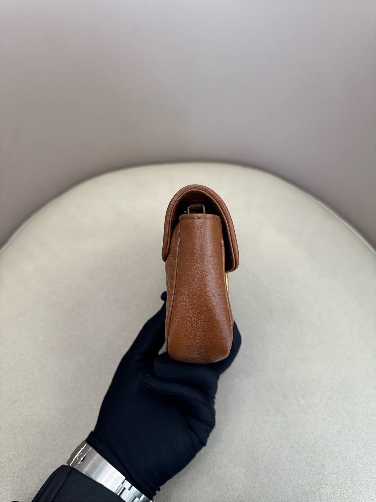 Gucci - Marmont Mini - Leather - Brown - (mini)