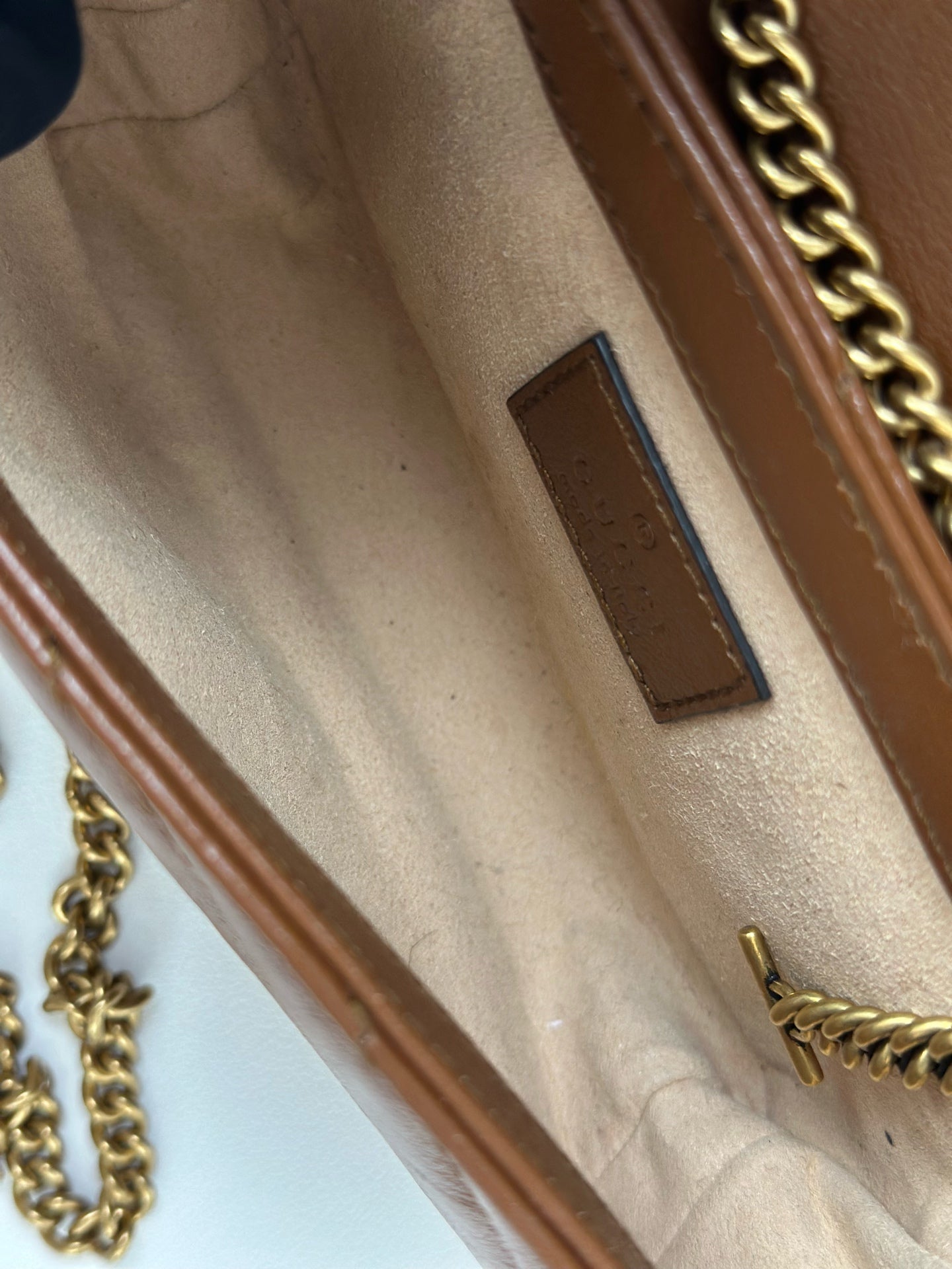 Gucci - Marmont Mini - Leather - Brown - (mini)