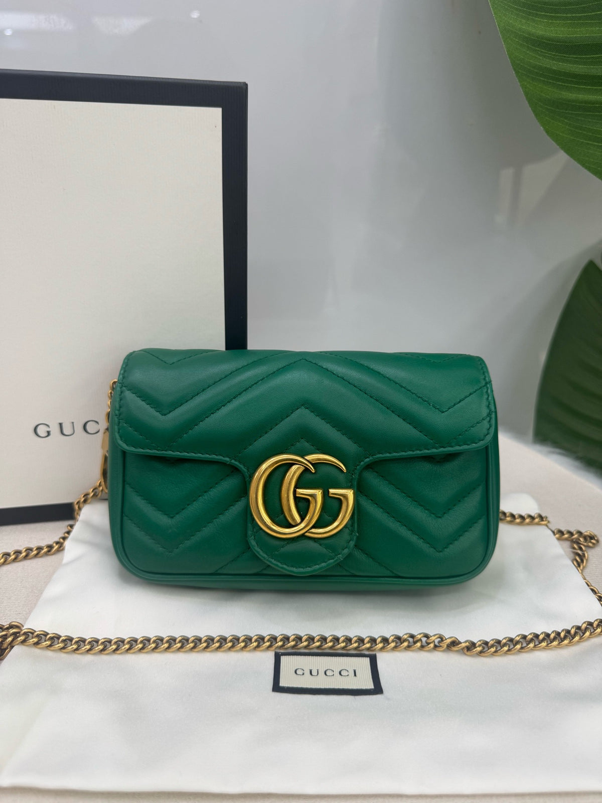 Gucci - Marmont Mini - Leather - Green - (mini)