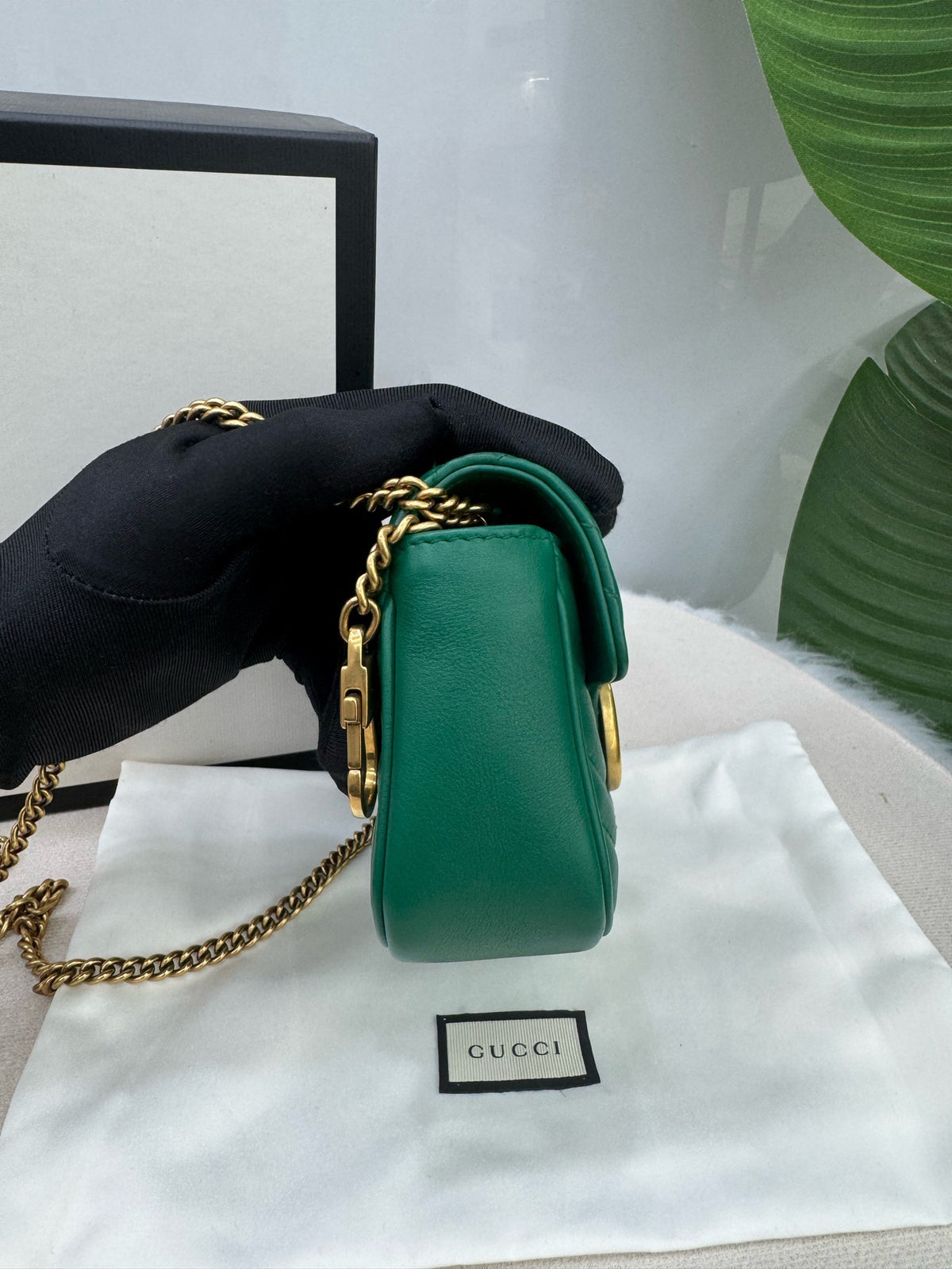 Gucci - Marmont Mini - Leather - Green - (mini)