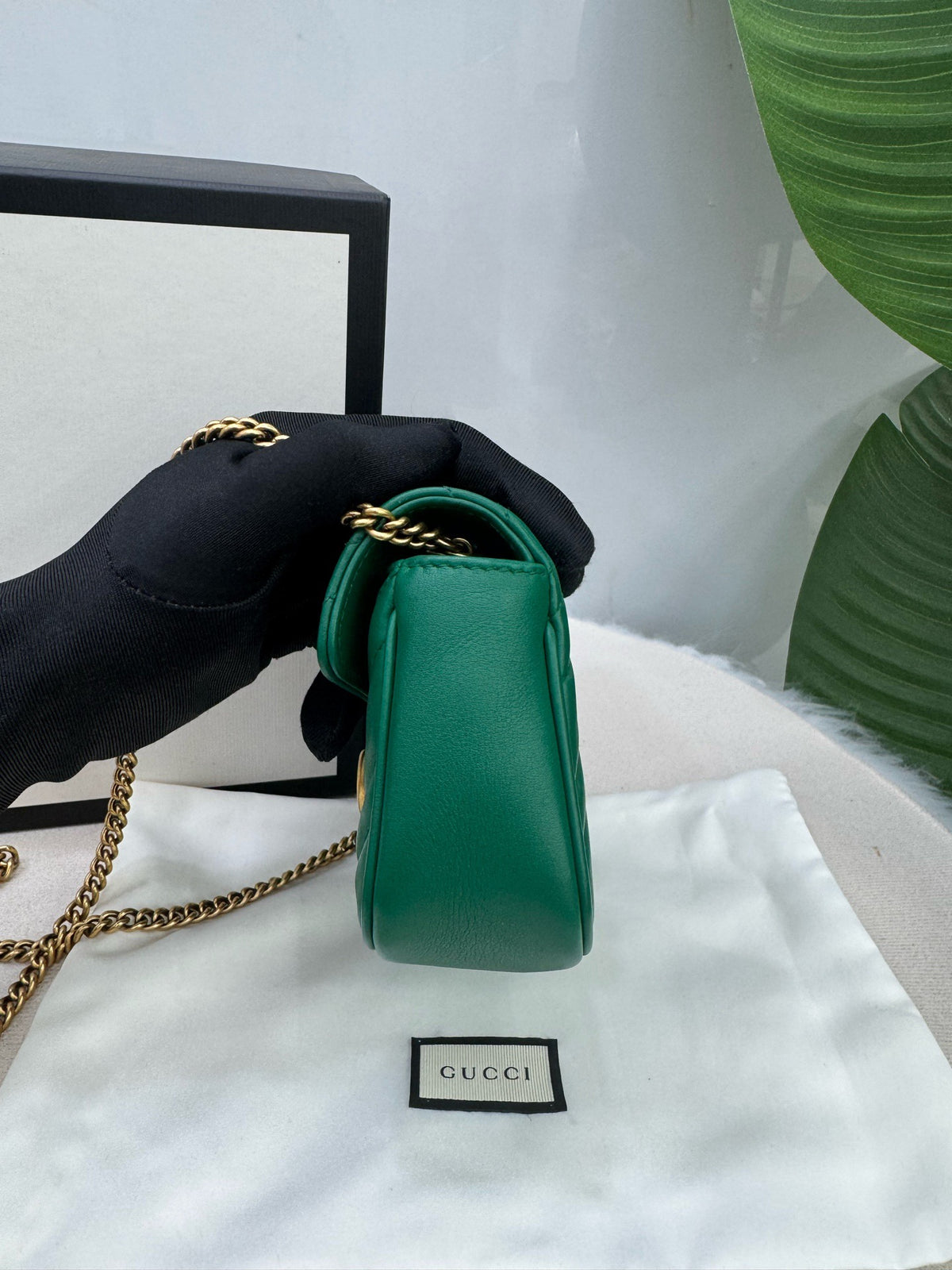 Gucci - Marmont Mini - Leather - Green - (mini)