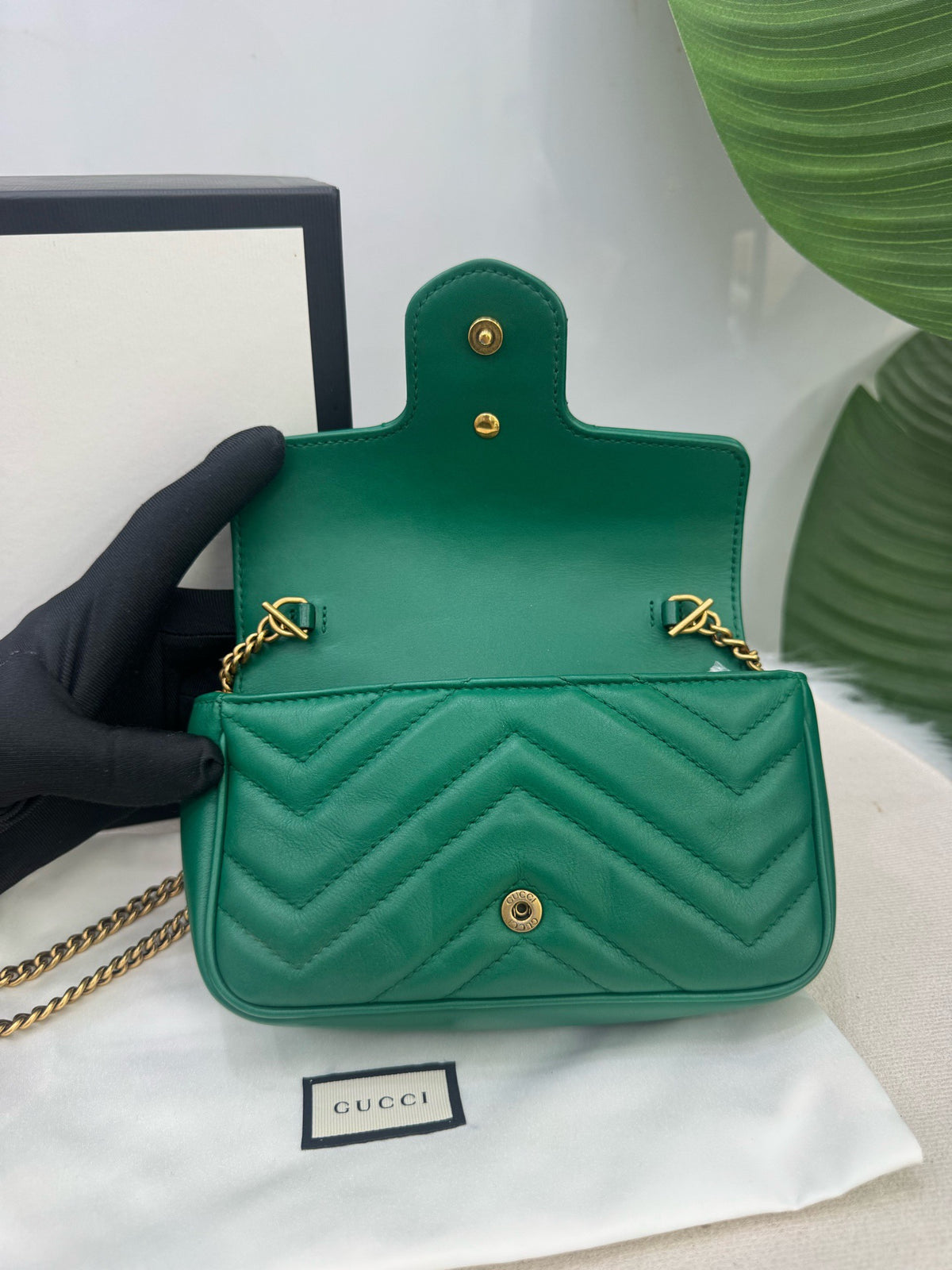 Gucci - Marmont Mini - Leather - Green - (mini)