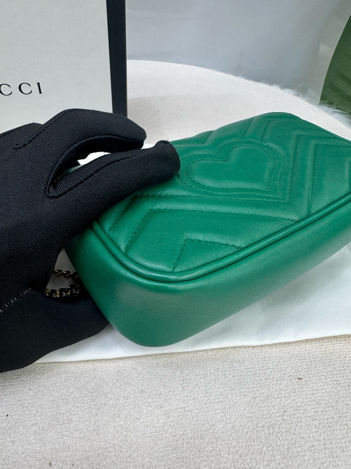 Gucci - Marmont Mini - Leather - Green - (mini)