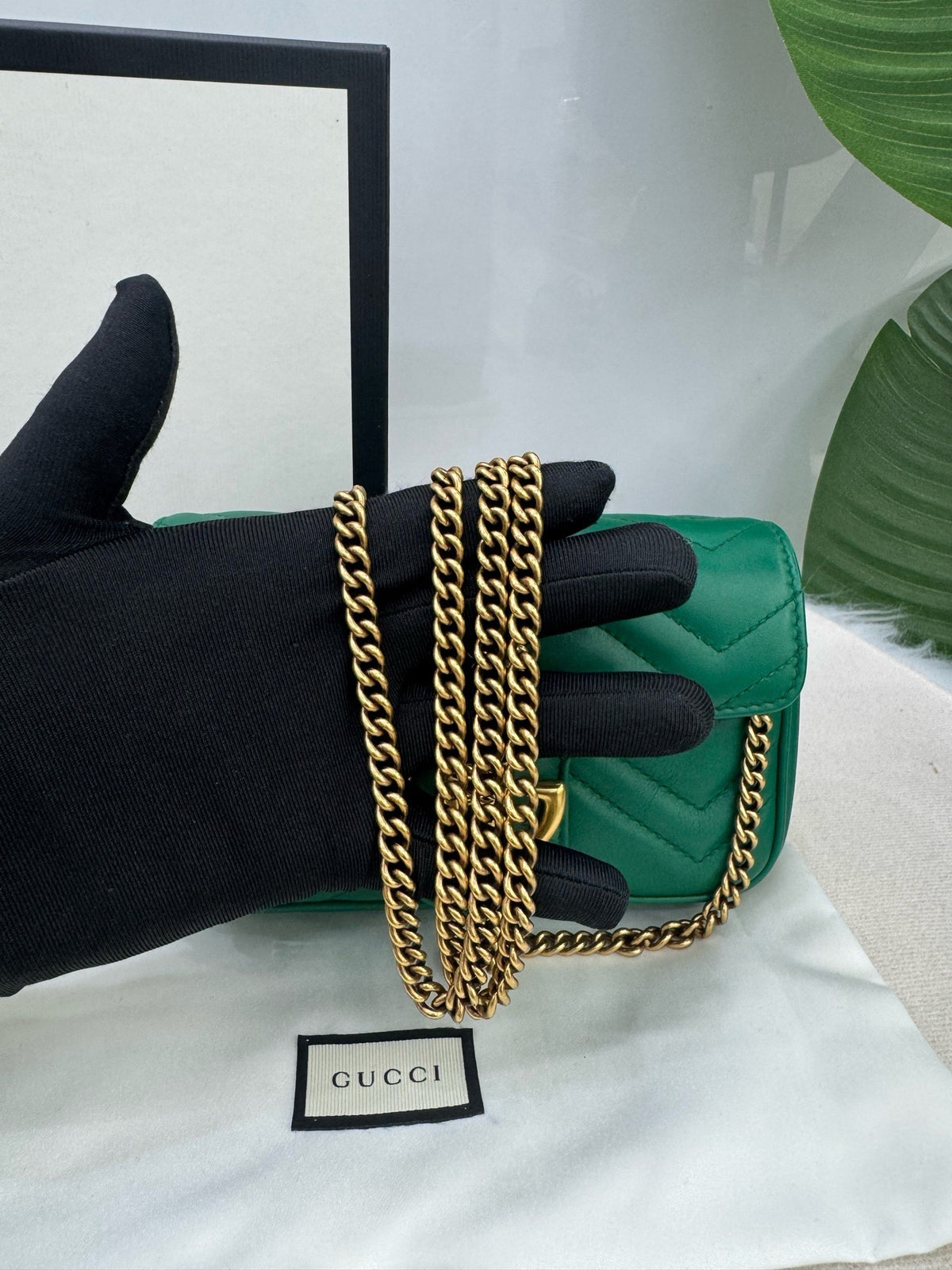 Gucci - Marmont Mini - Leather - Green - (mini)