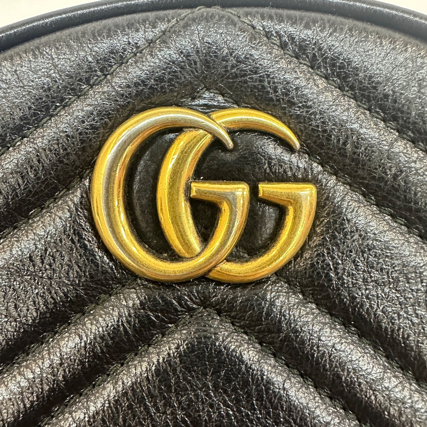 Gucci - Marmont Mini Round Shoulder Bag - Leather - Black - (mini)