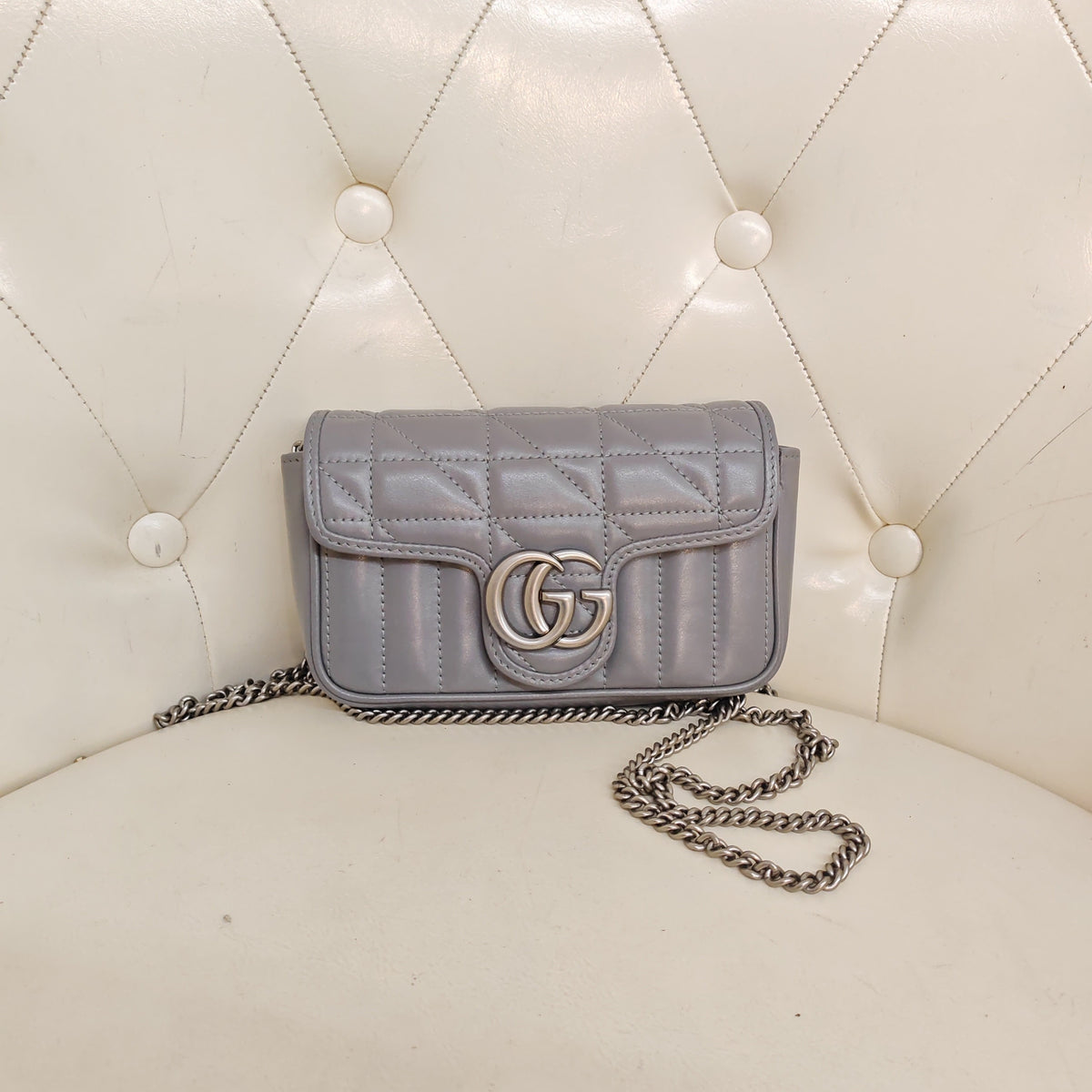 Gucci - Marmont Nano - Leather - Grey - (mini)