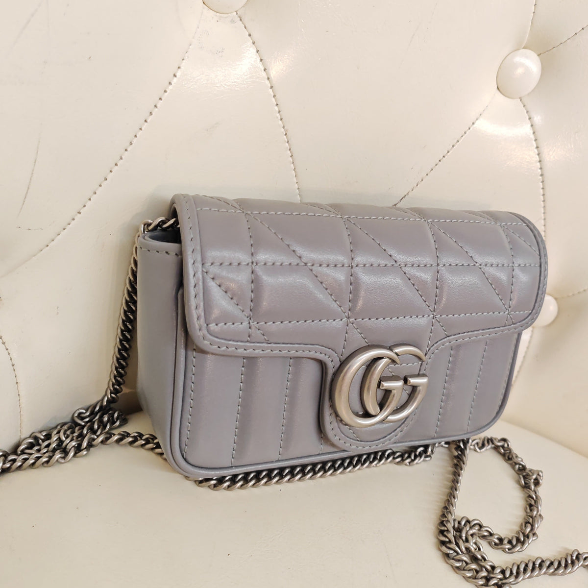 Gucci - Marmont Nano - Leather - Grey - (mini)