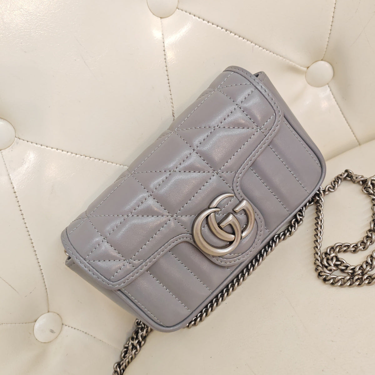 Gucci - Marmont Nano - Leather - Grey - (mini)