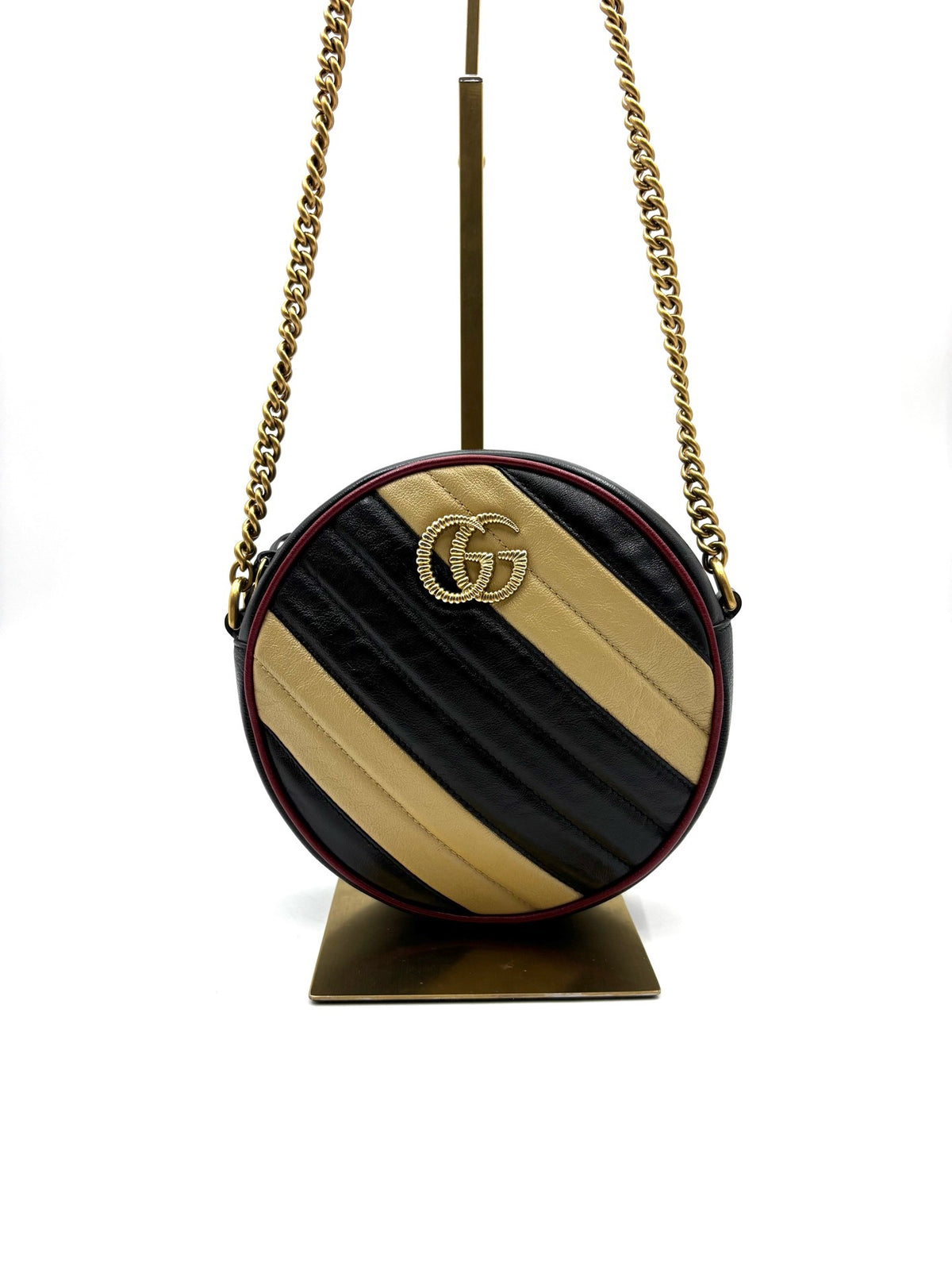 Gucci - Marmont Round Bag - Leather - Multicolour - (mini)