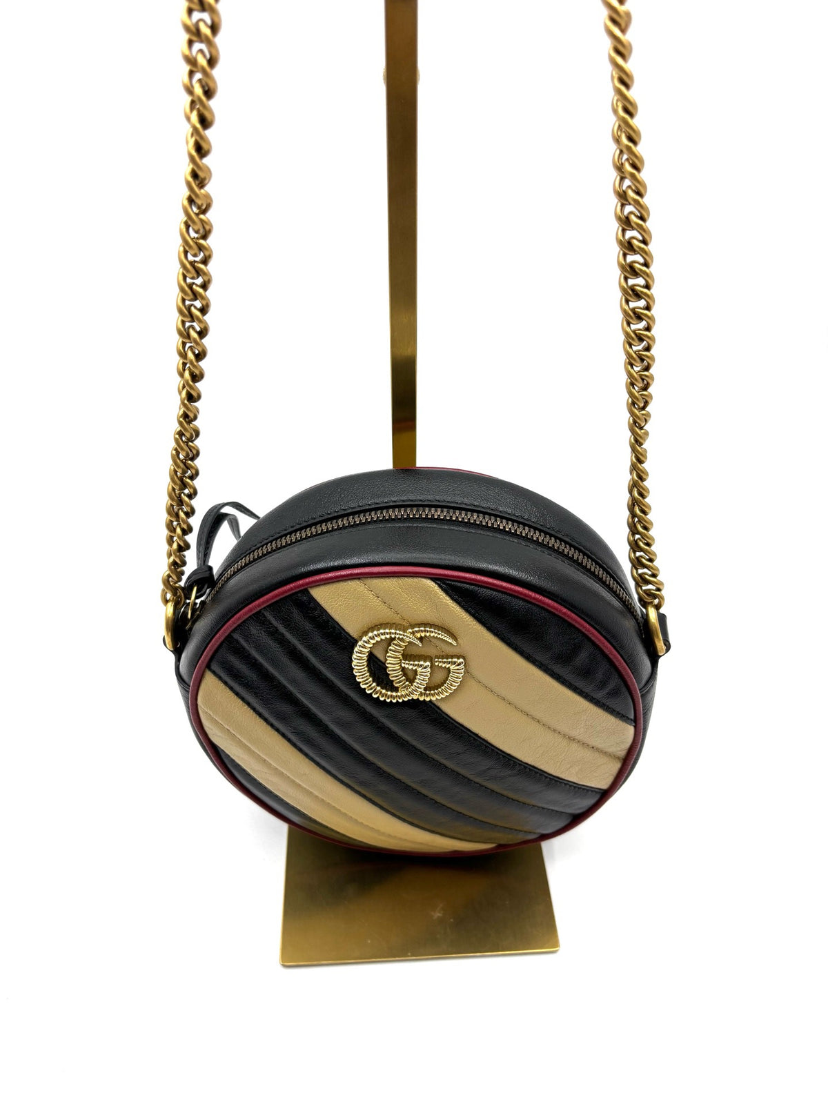 Gucci - Marmont Round Bag - Leather - Multicolour - (mini)