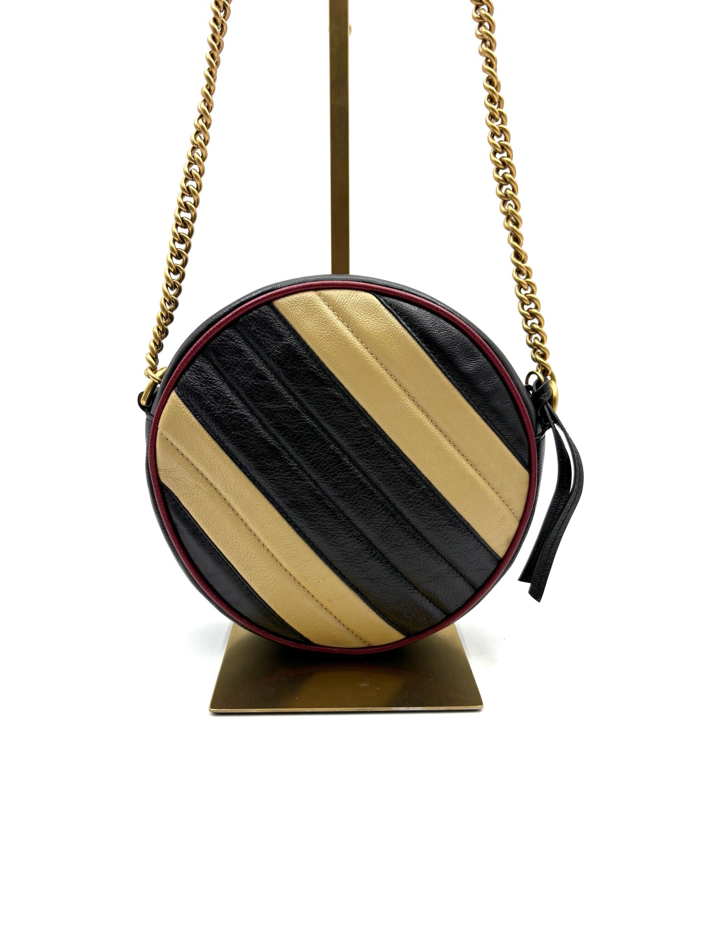 Gucci - Marmont Round Mini Bag - Leather - Multicolour - (mini)