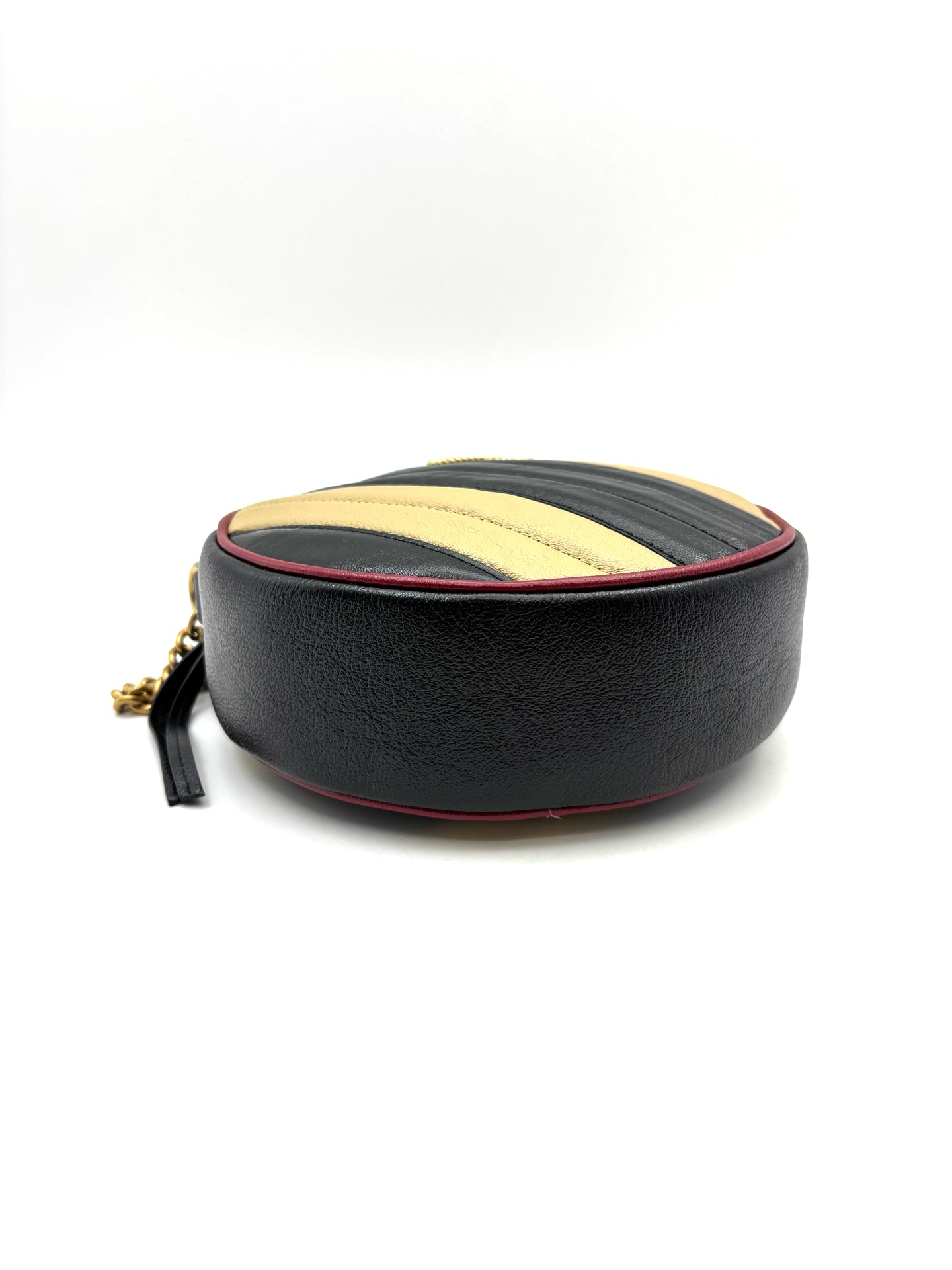 Gucci - Marmont Round Mini Bag - Leather - Multicolour - (mini)