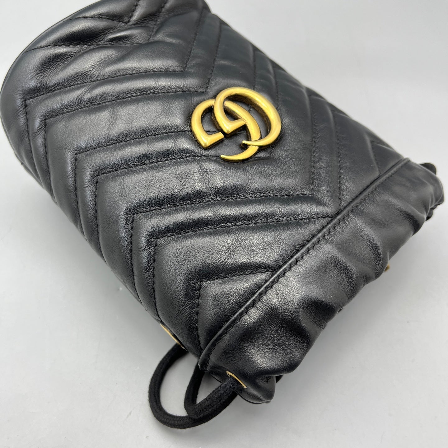 Gucci - Marmont Small Bucket Bag - Leather - Black - (mini)