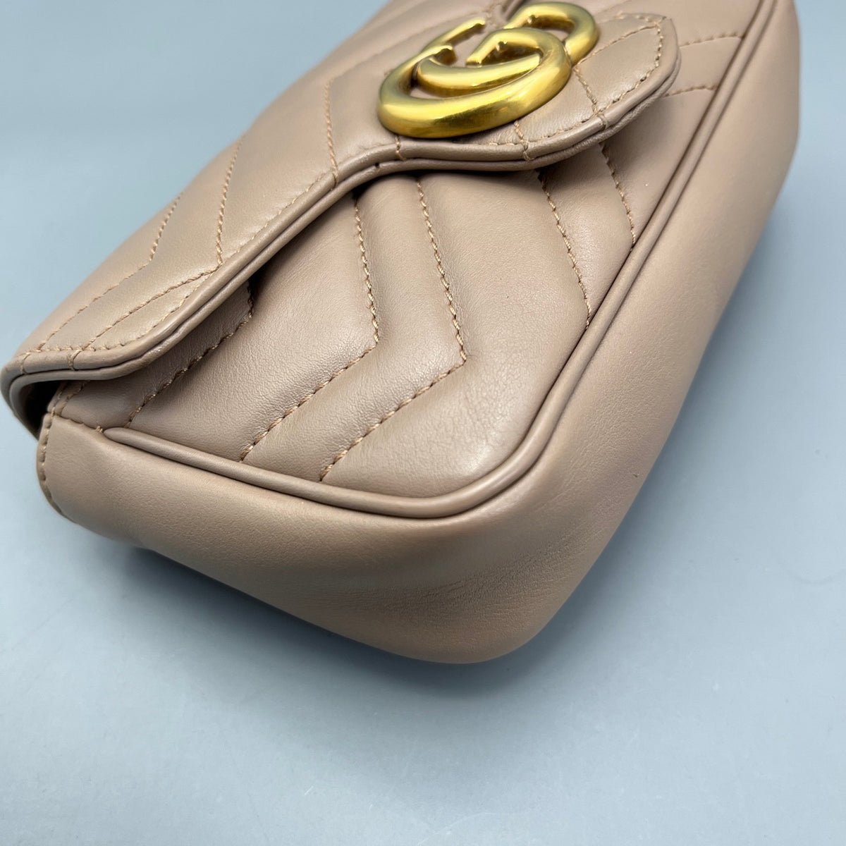 Gucci - Marmont Super Mini - Leather - Beige - (mini)