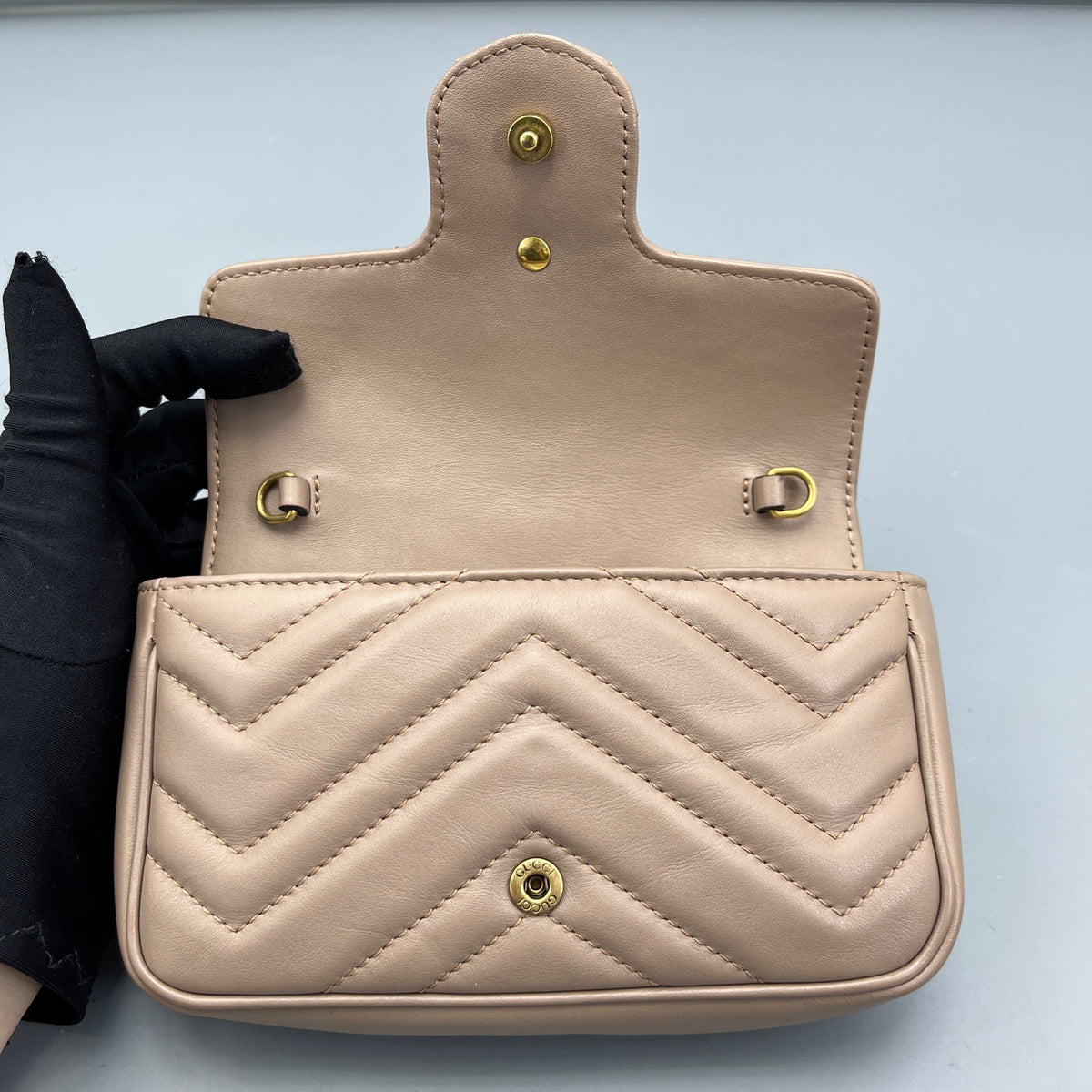 Gucci - Marmont Super Mini - Leather - Beige - (mini)