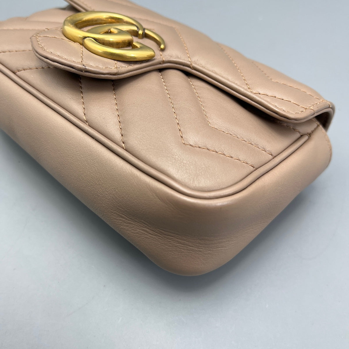 Gucci - Marmont Super Mini - Leather - Beige - (mini)
