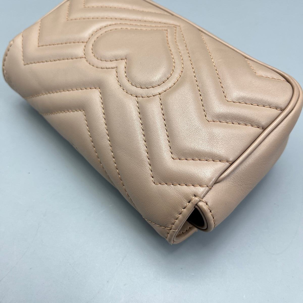 Gucci - Marmont Super Mini - Leather - Beige - (mini)