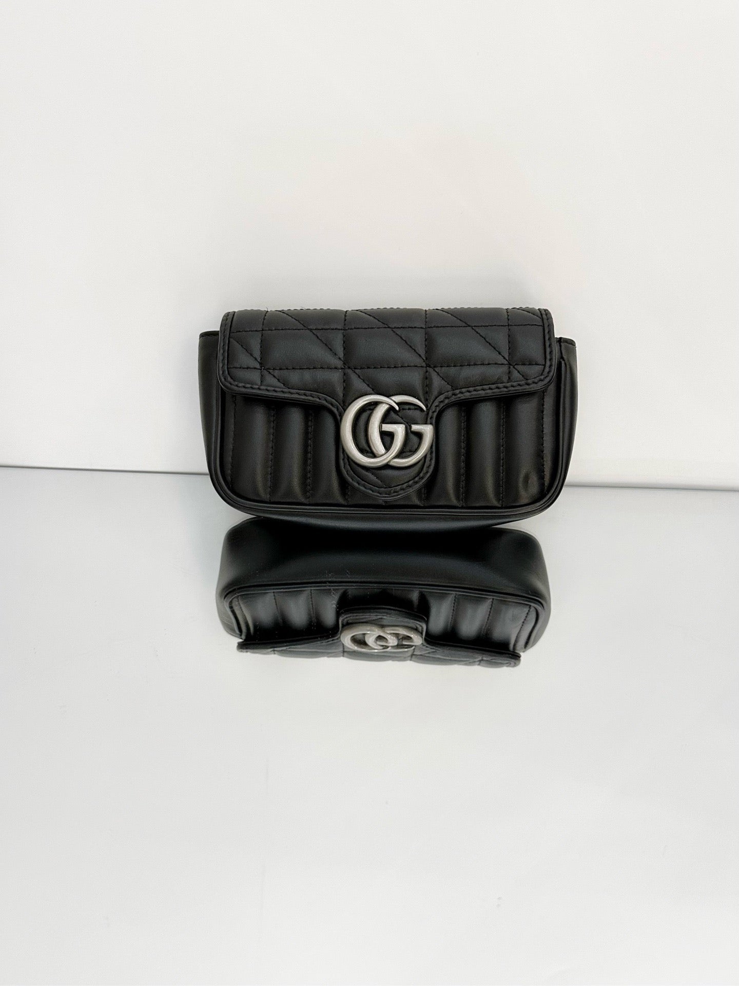 Gucci - Marmont Super Mini - Leather - Black - (mini)