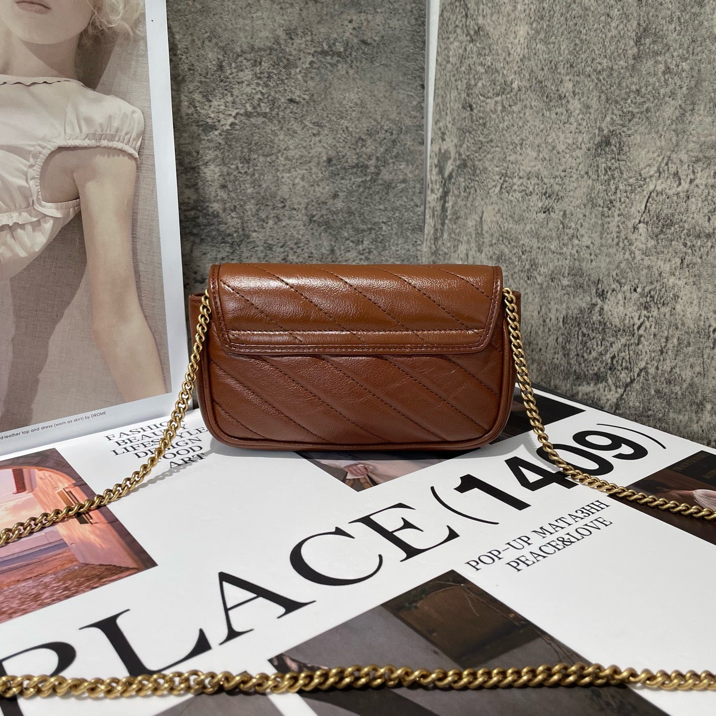 Gucci - Marmont Super Mini - Leather - Camel - (mini)
