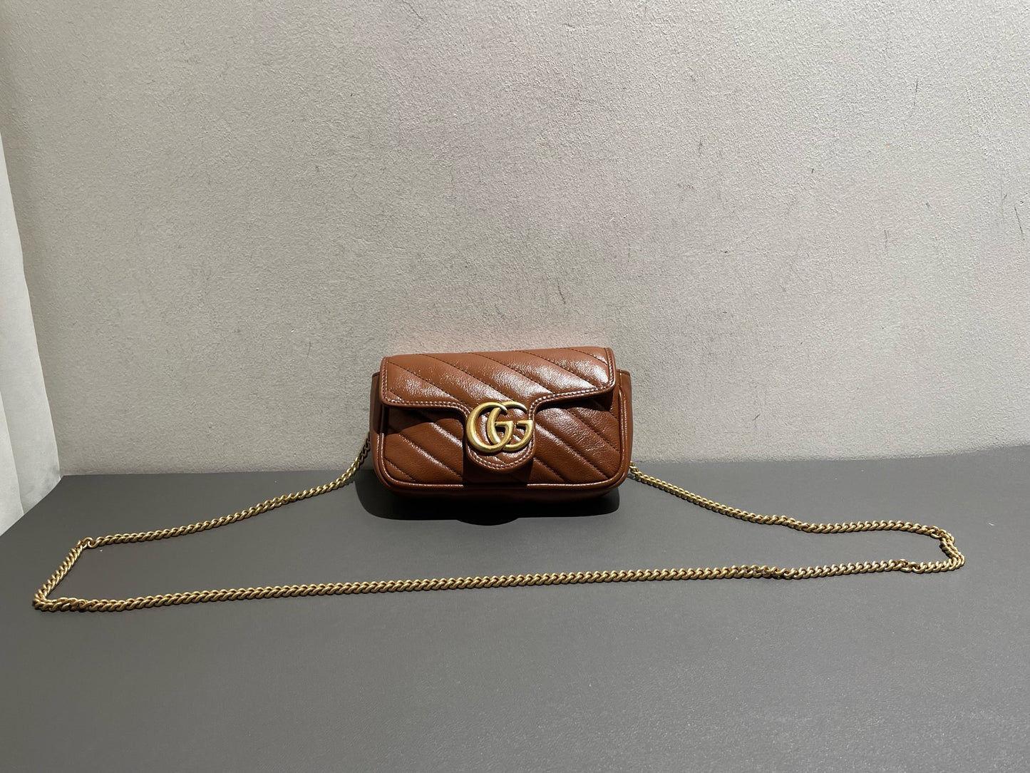 Gucci - Marmont Super Mini - Leather - Camel - (mini)