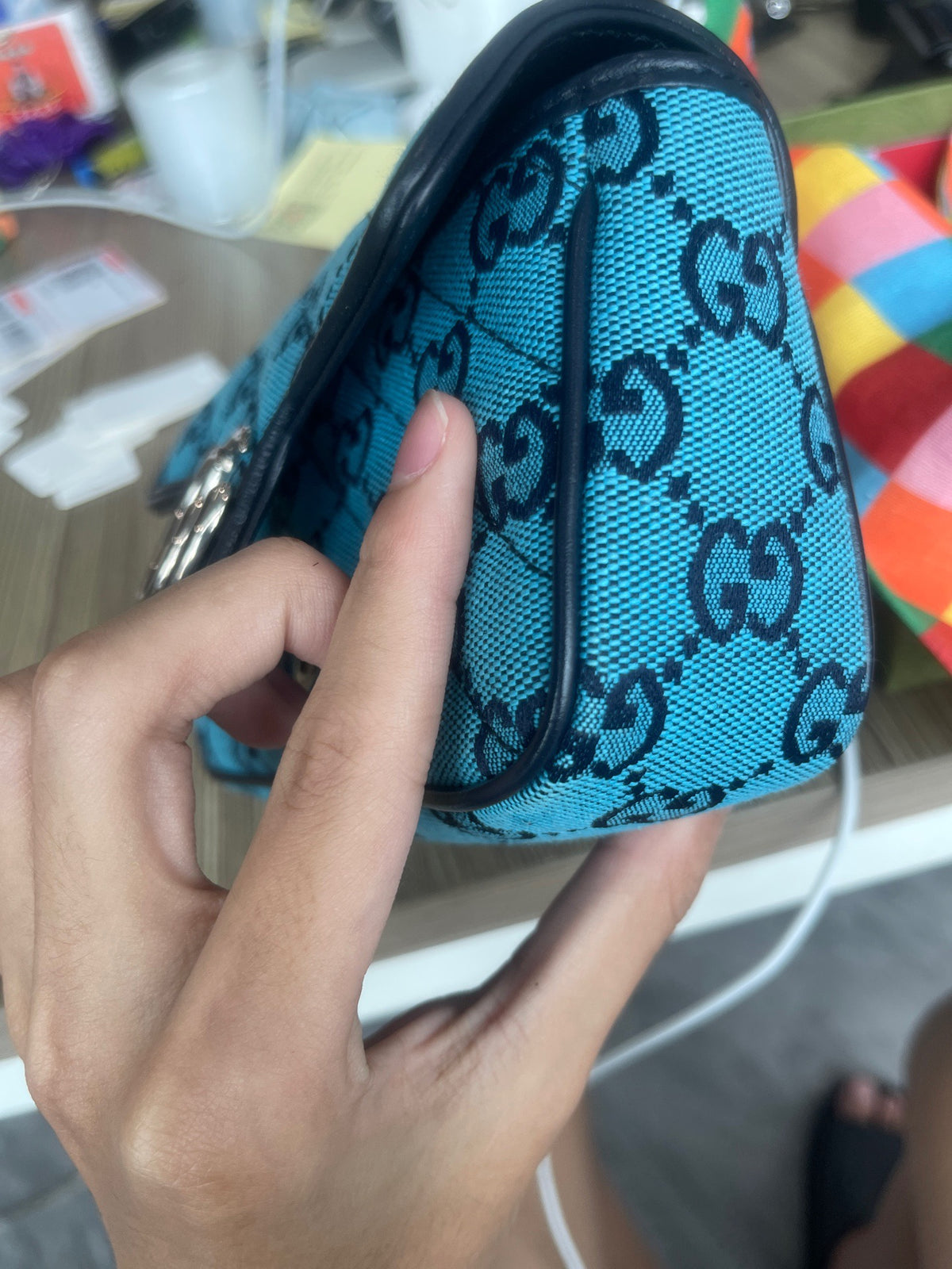 Gucci - Marmont Supermini - Cloth - Blue - (mini)