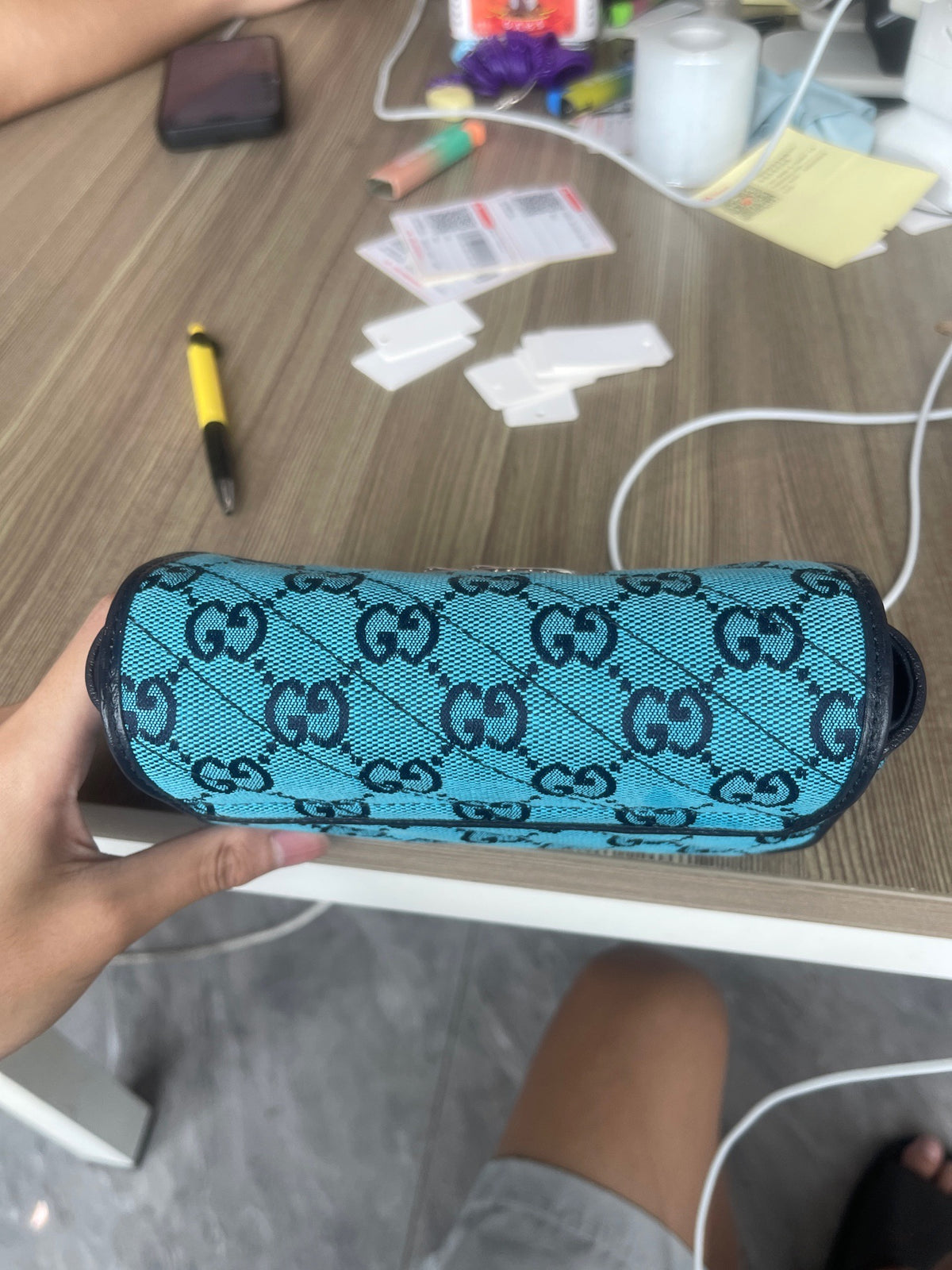 Gucci - Marmont Supermini - Cloth - Blue - (mini)