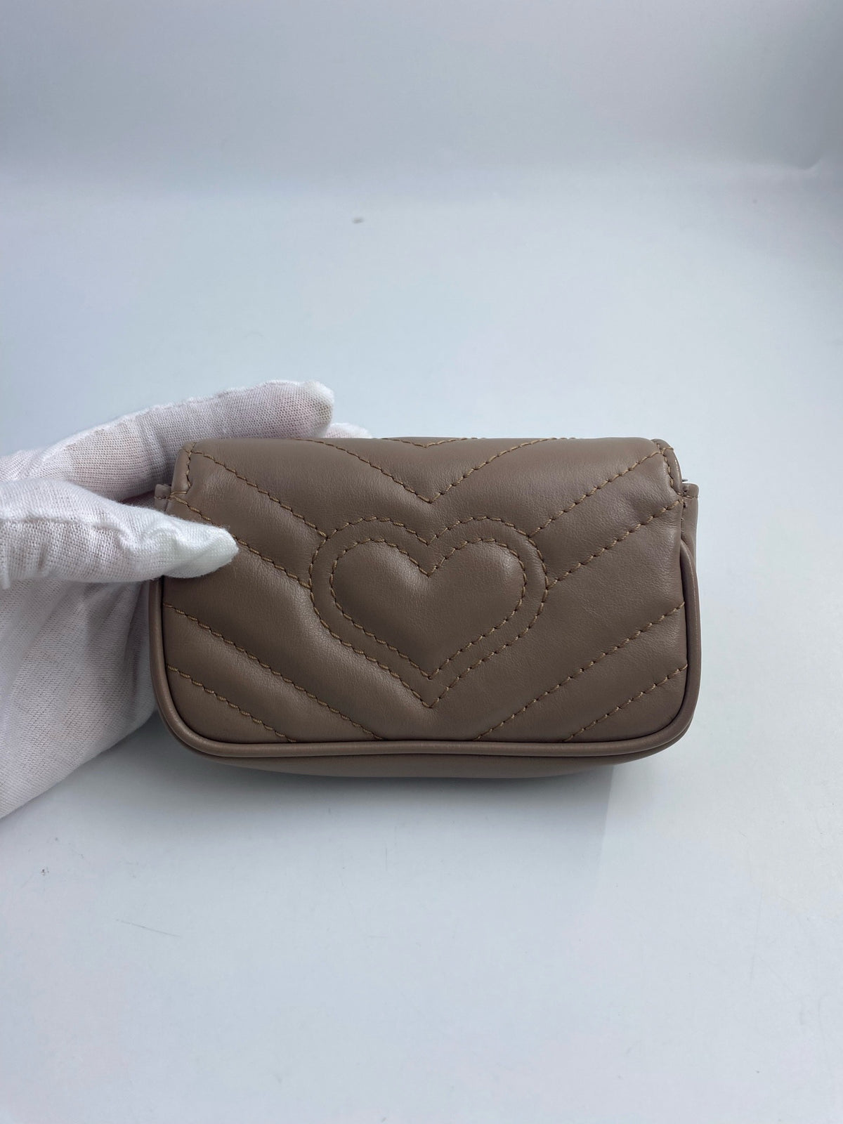 Gucci - Marmont Supermini - Leather - Brown - (mini)