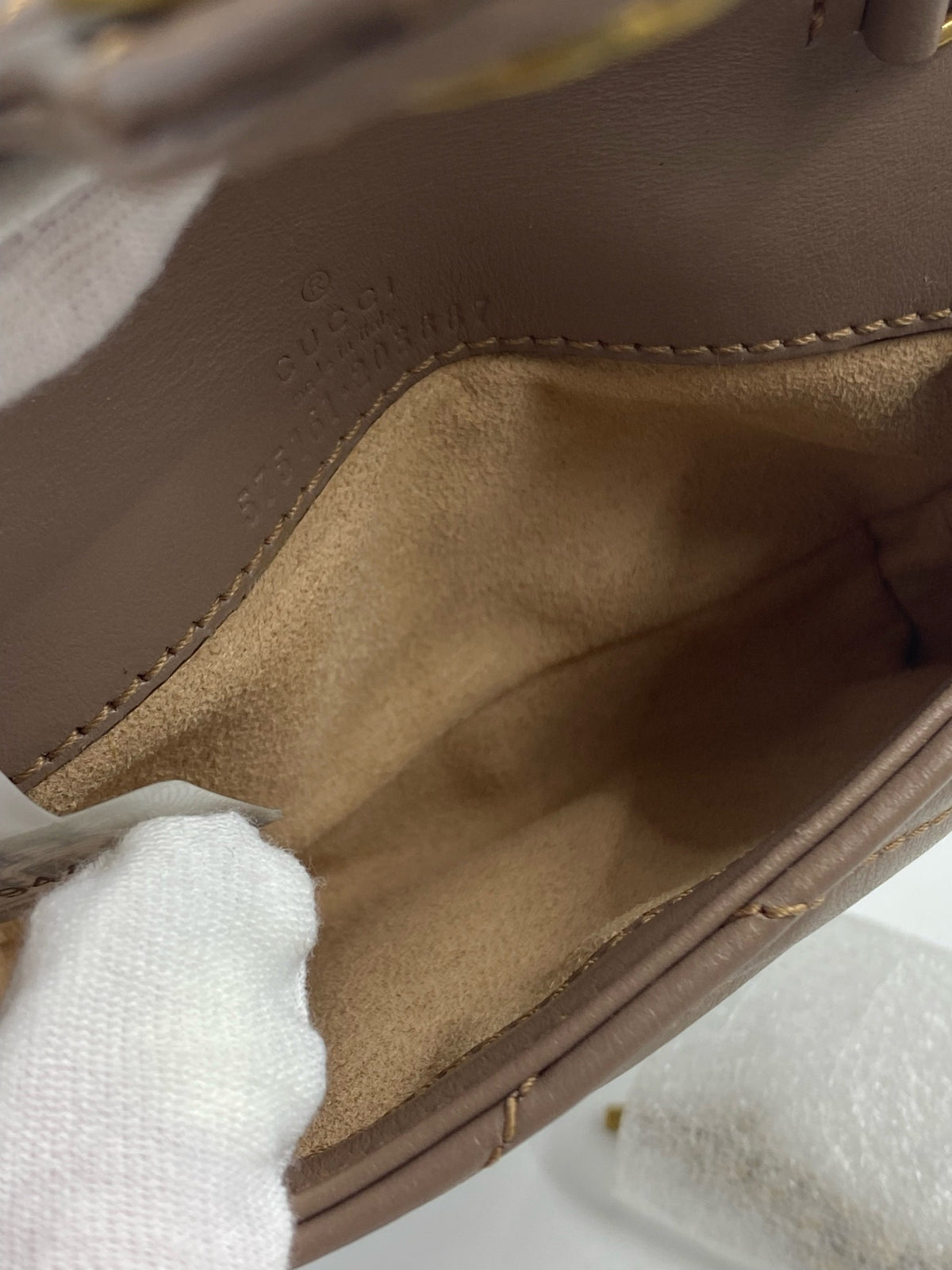 Gucci - Marmont Supermini - Leather - Brown - (mini)