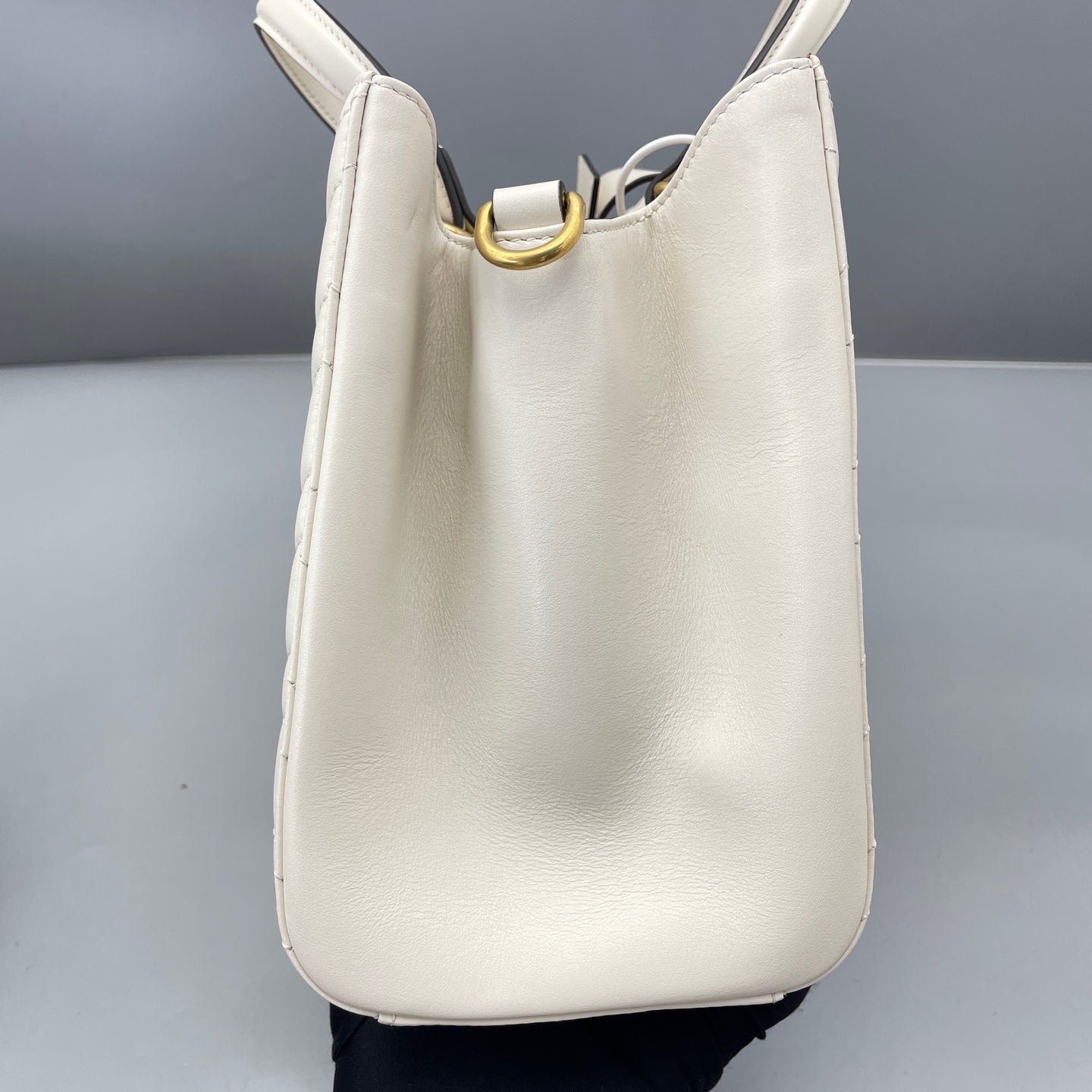 Gucci - Marmont Top Handle Bag - Leather - White - (medium)